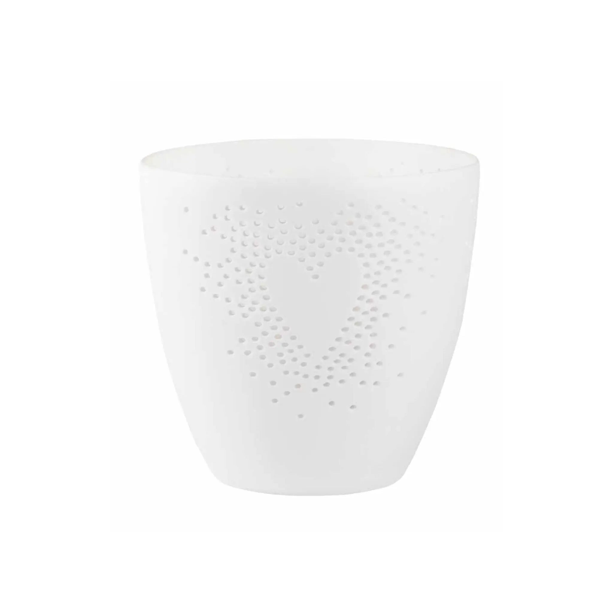 Poetry Tealight Holder with Heart Design Rader