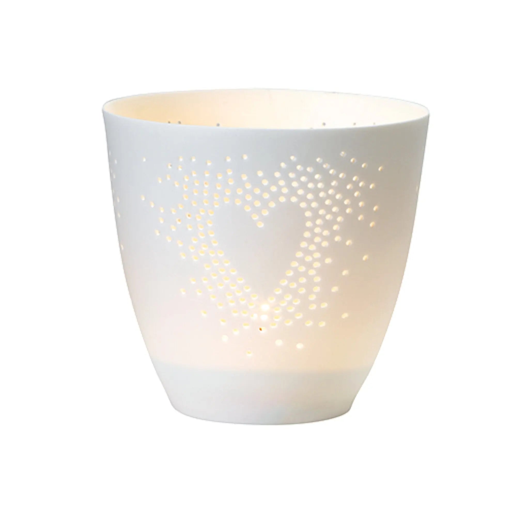 Poetry Tealight Holder with Heart Design Rader