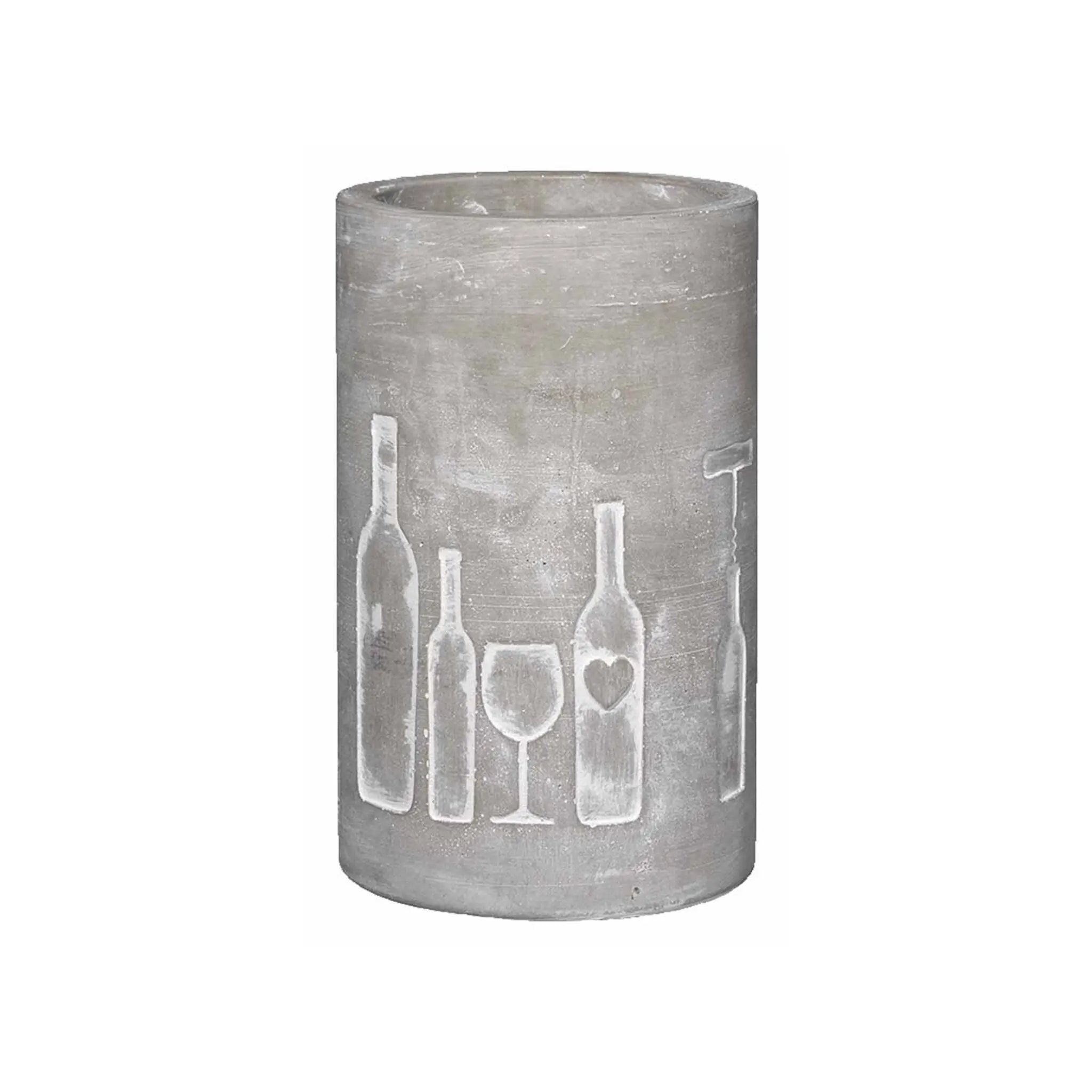 Vino Concrete Wine Coolerbottle+glass Rader
