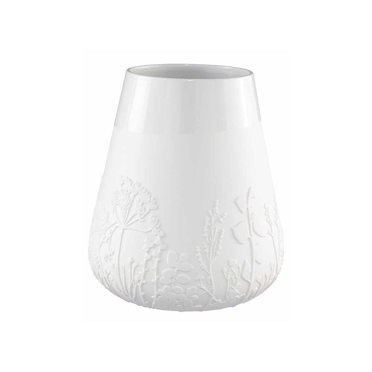Poetry Vase With Embossed Design - Flowers