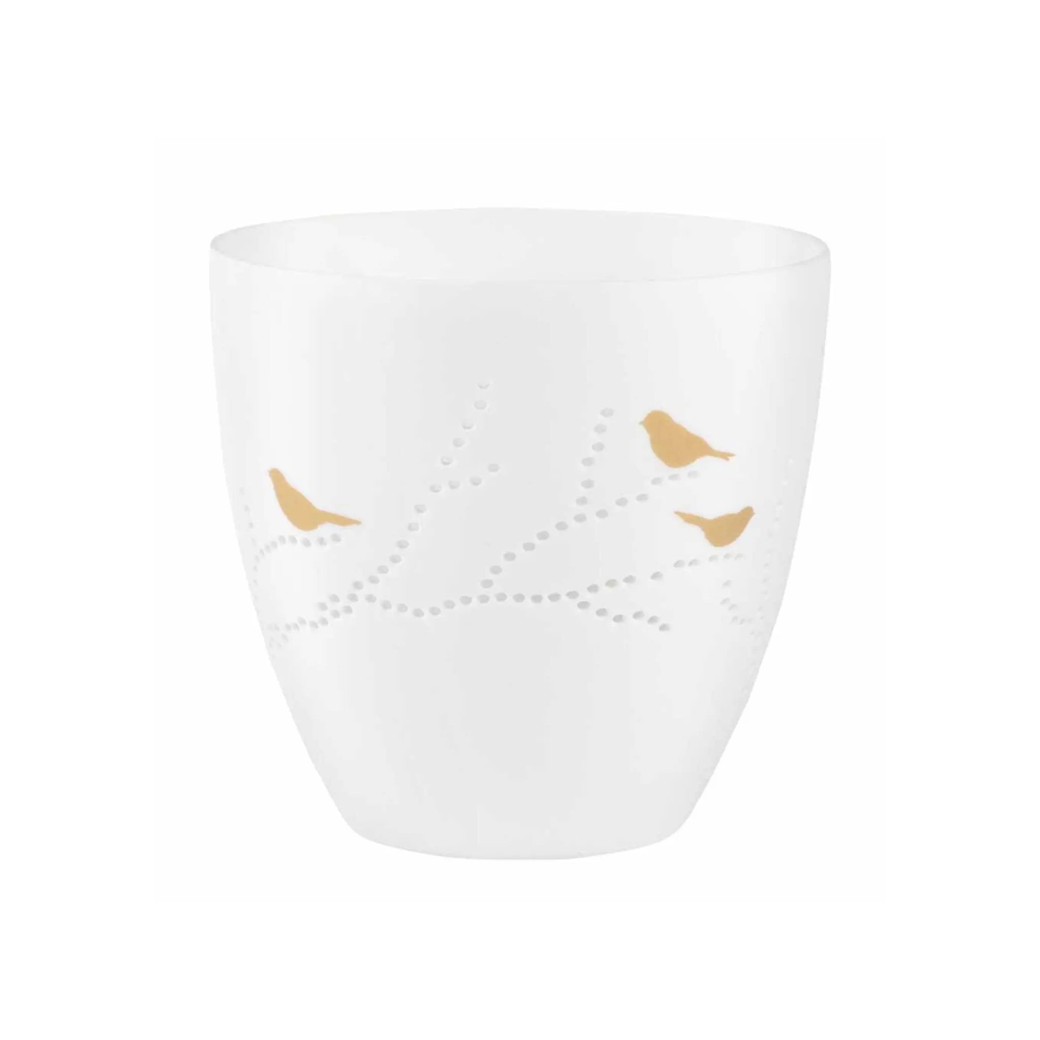Poetry Tealight Holder with Bird Design Rader