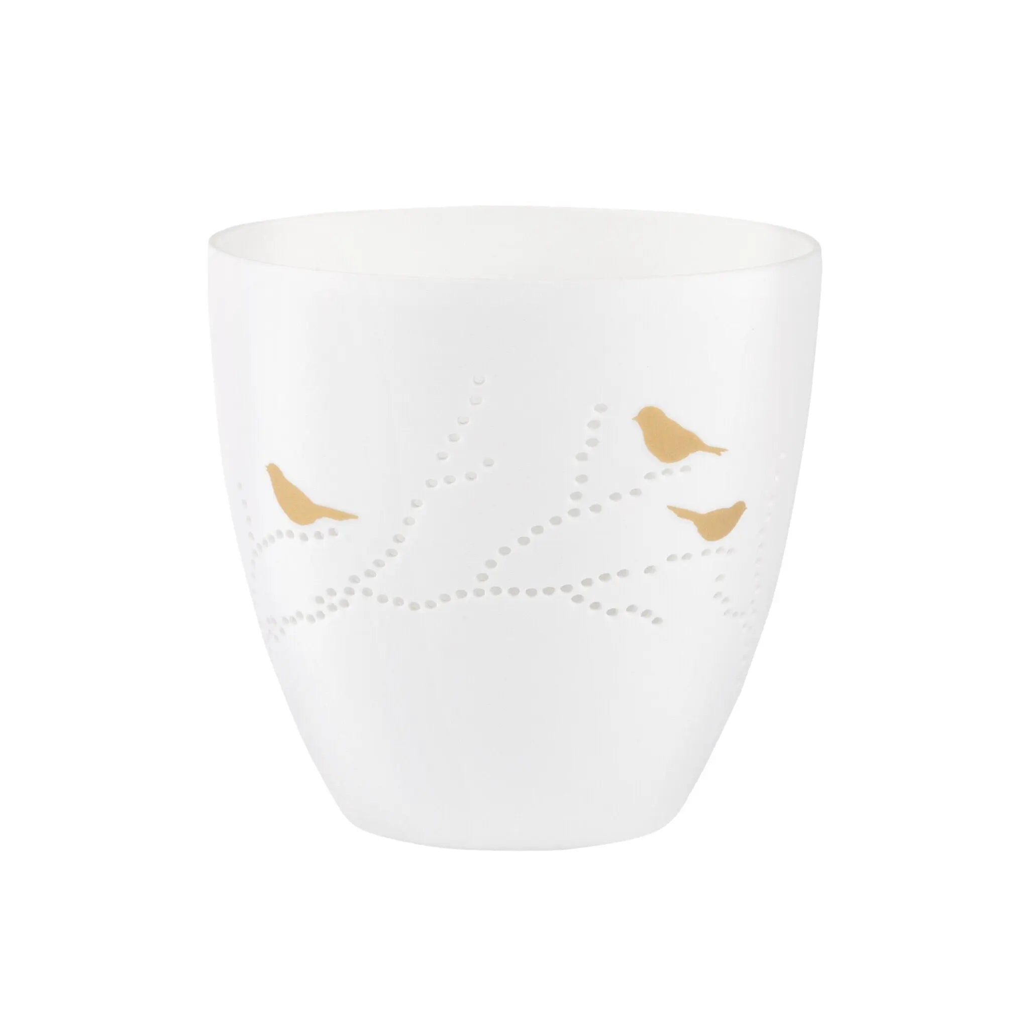 Poetry Tealight Holder with Bird Design Rader