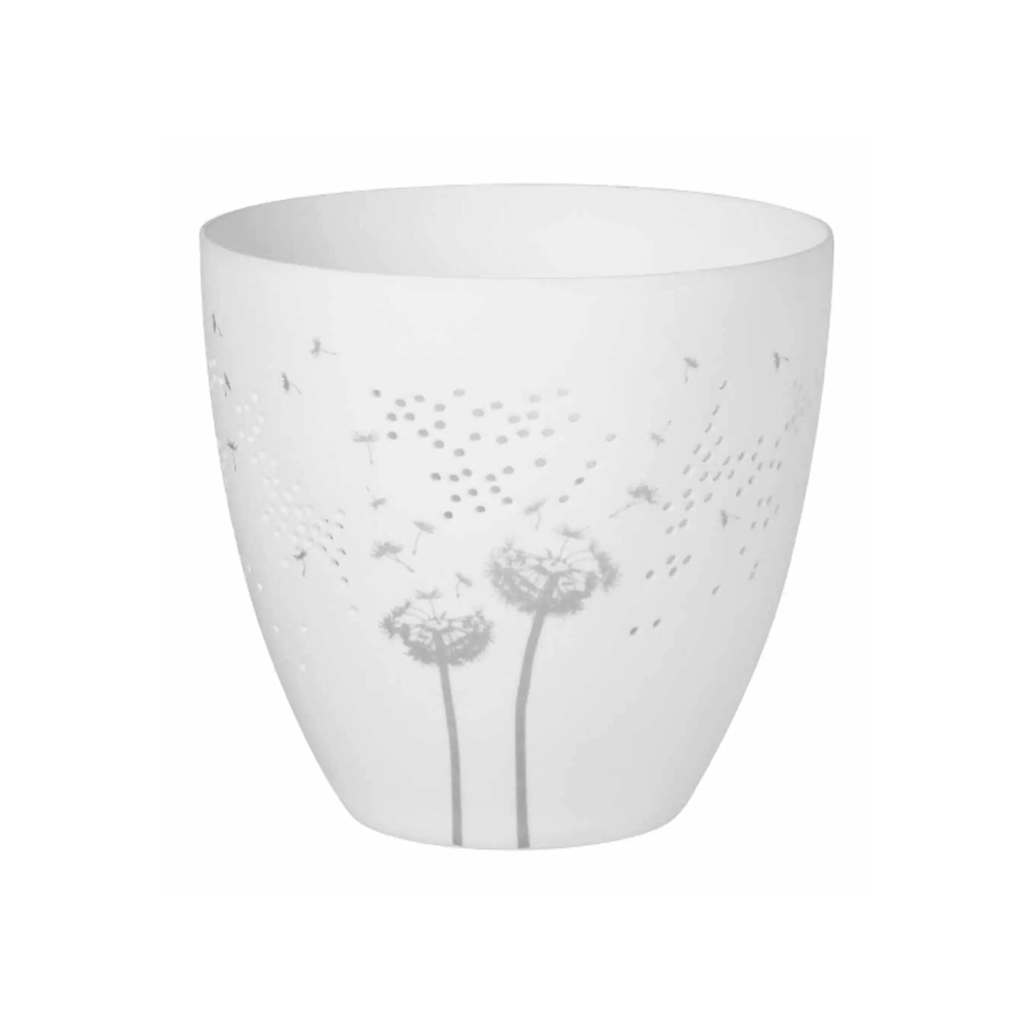 Poetry Tealight Holder with Dandelion Design Rader