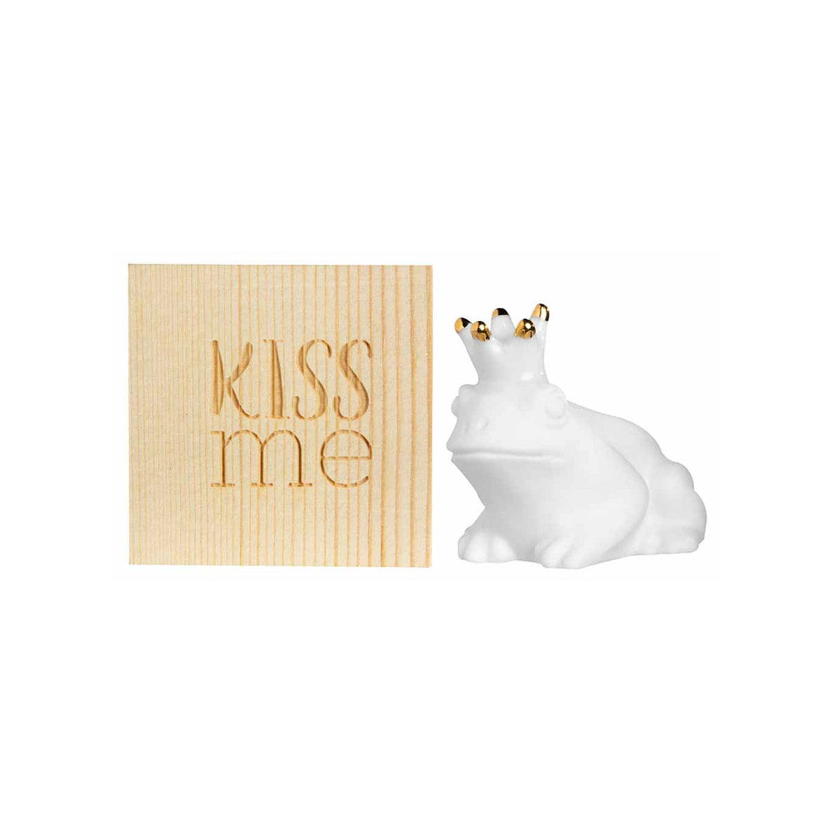 Porcelain Gift in Wood Box - Lucky Box Frog