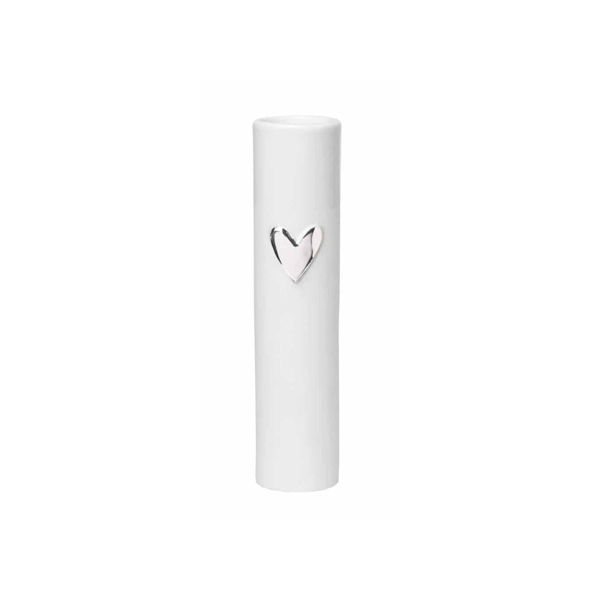 Love Heart Vase- 6.7" - Silver