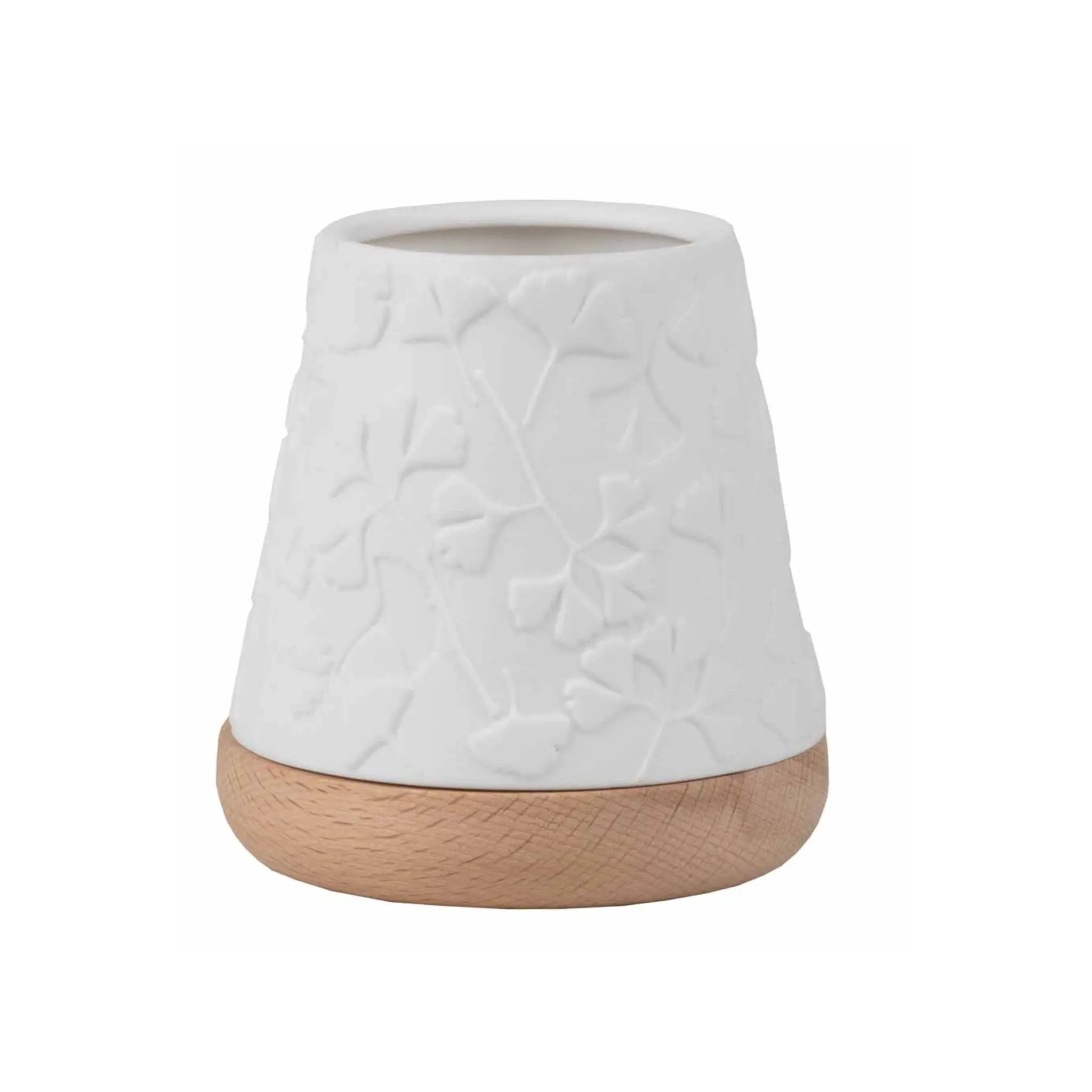 Poetry Lantern with Beechwood Base with Embossed Design Rader