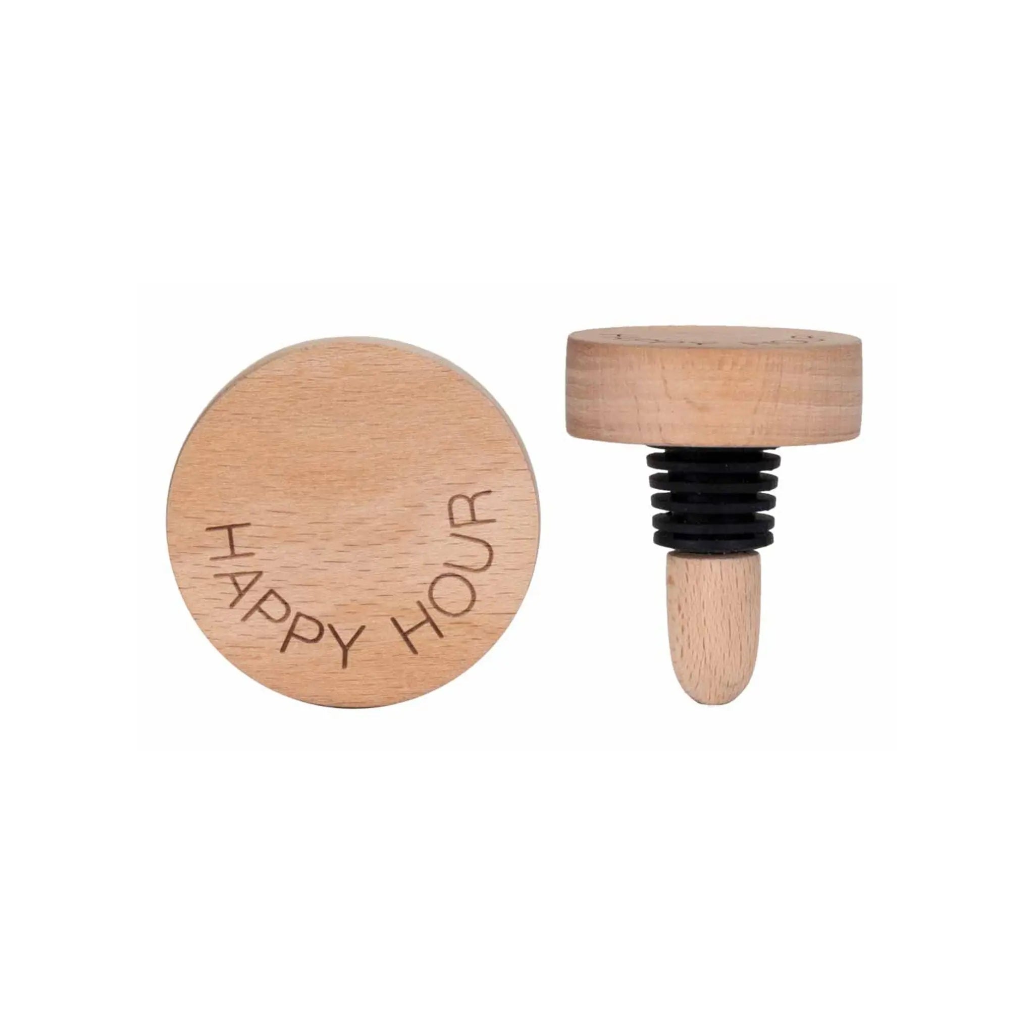 Acacia Wood Wine Bottle Stopper Rader