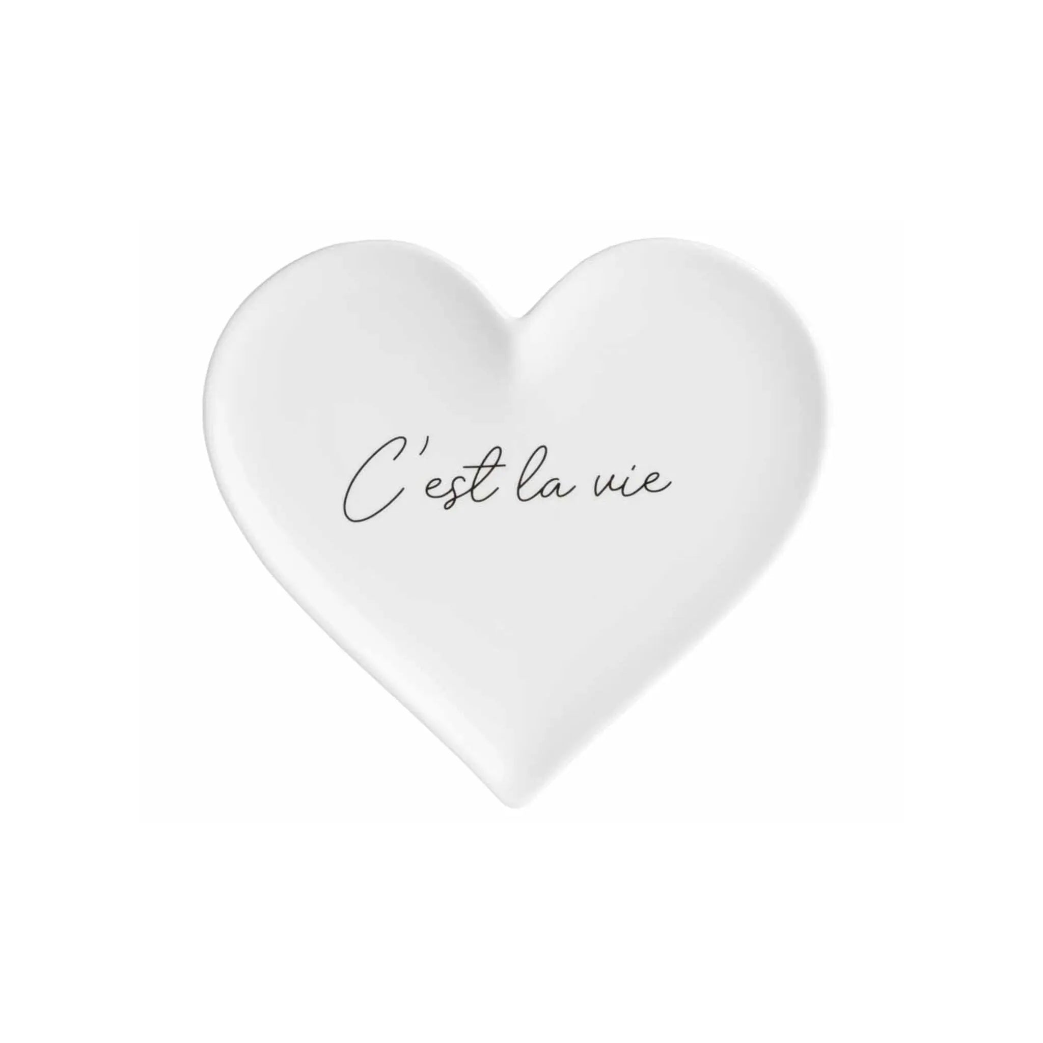 Heart Plate C'est La Vie Rader