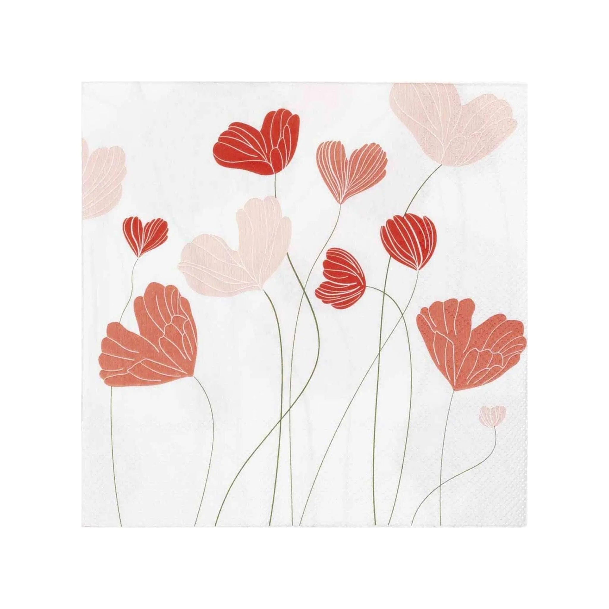 Napkin Heart Blossoms