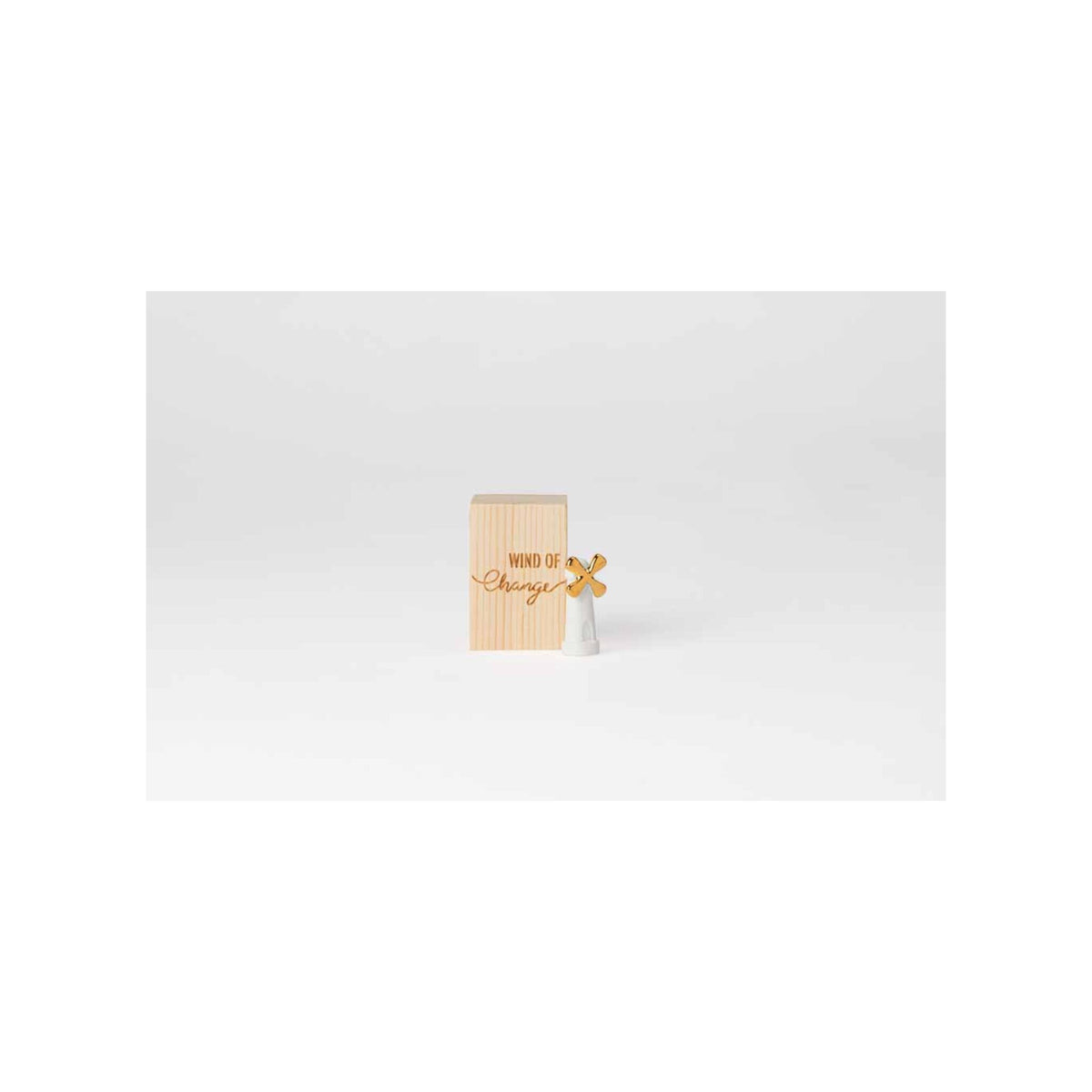 Porcelain Gift in Wood Box - Lucky Box Wind Of Change(Windmill)