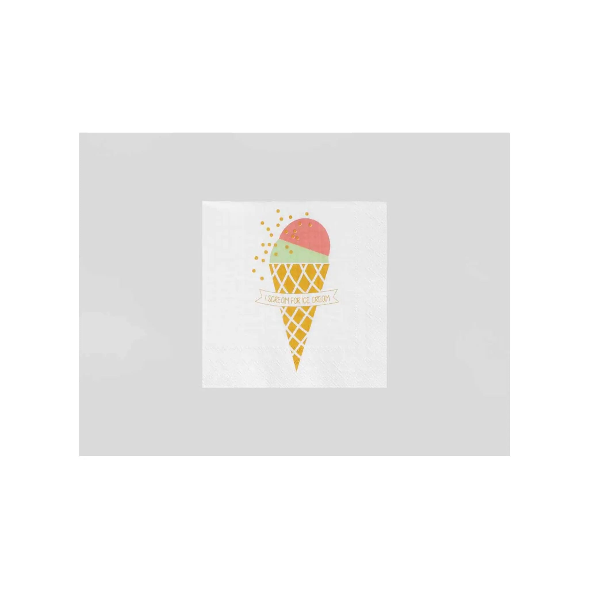 Cocktail Napkin I Scream Forice Cream Rader