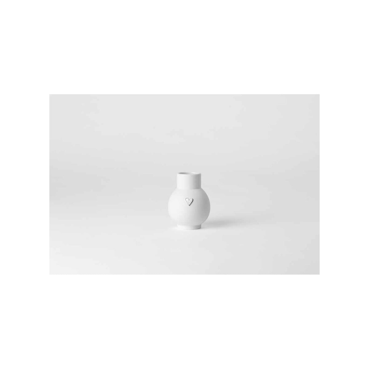 Mini-Ballvase Heart - Silver