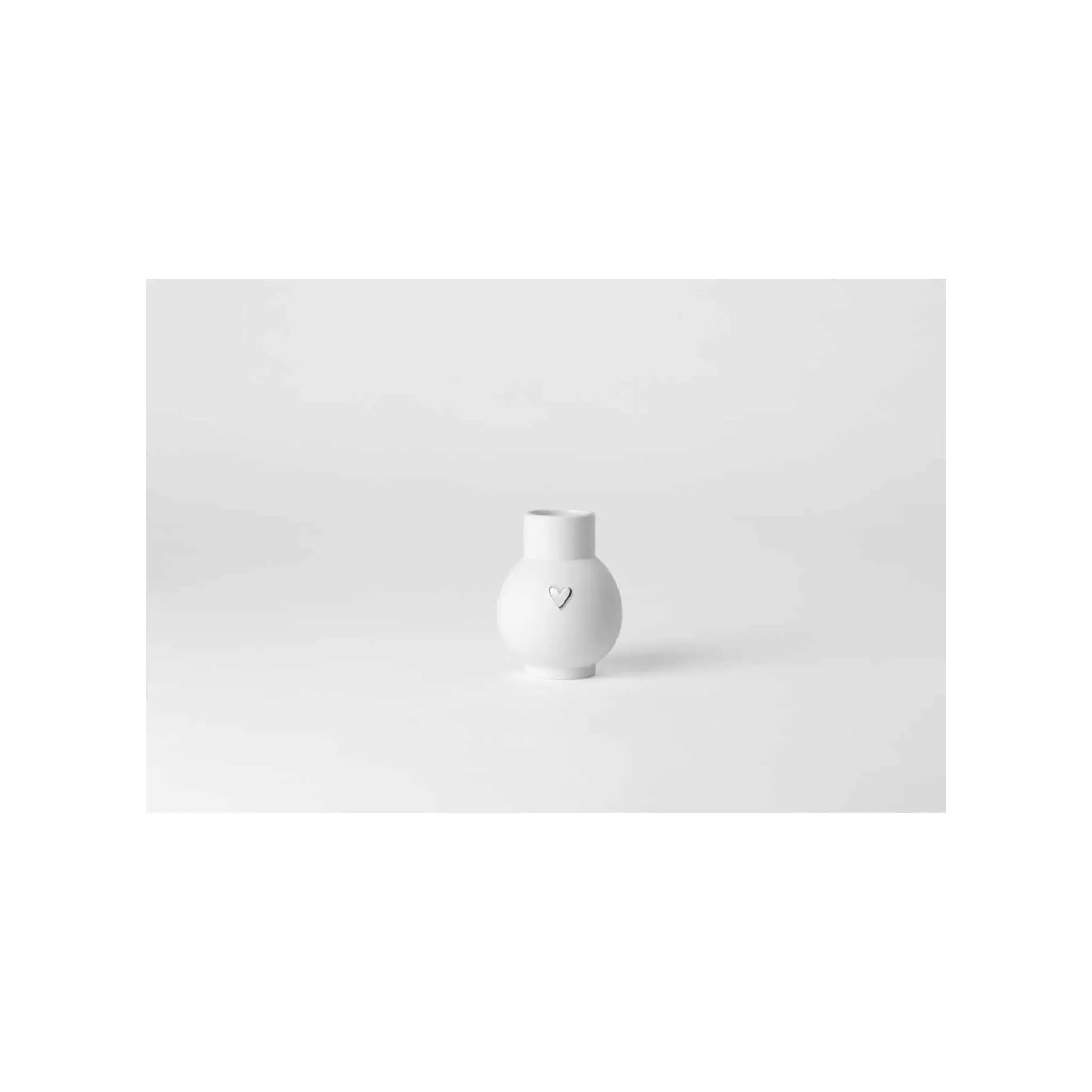 Mini-Ballvase Heart - Silver Rader