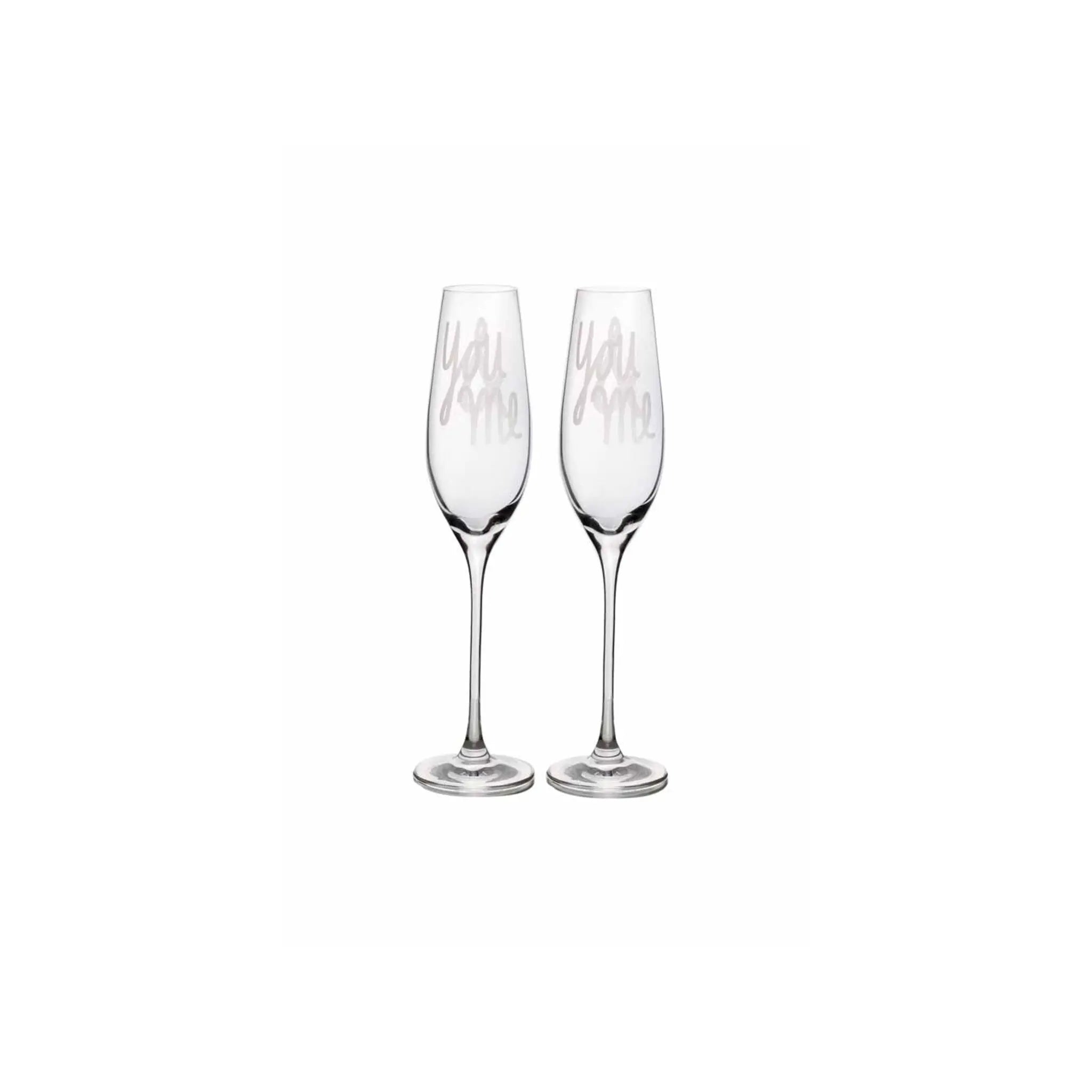Sektglas Set You & Me Rader
