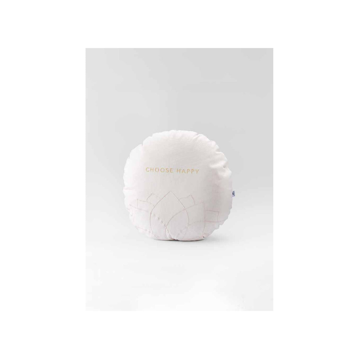 Zen Spirit Pillow Round - Choose Happy