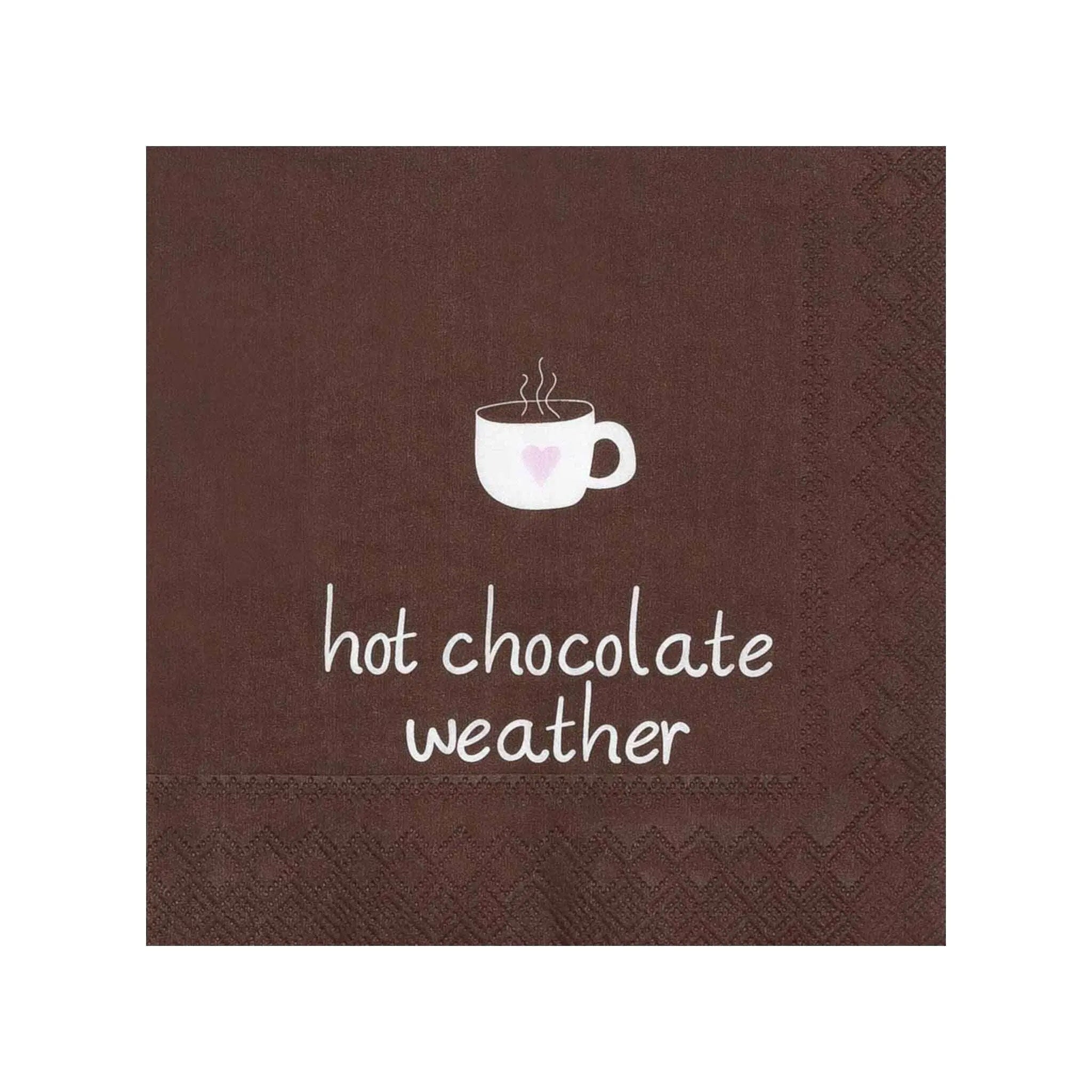 Cocktail Napkin Hot Chocolateweather