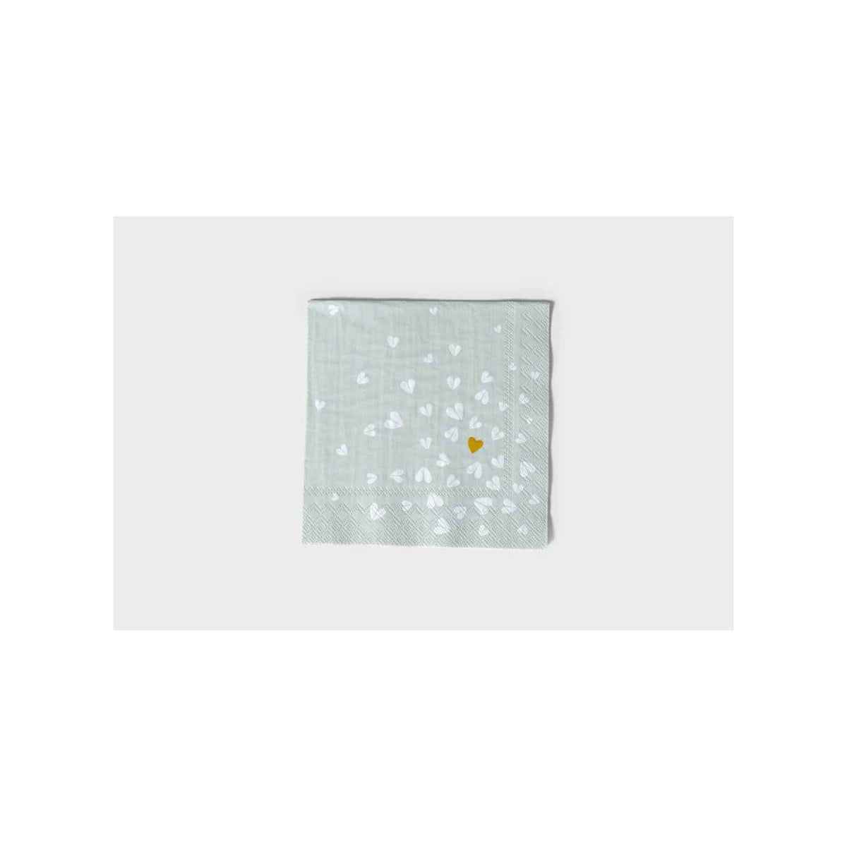 Cocktail Napkin Golden Heart