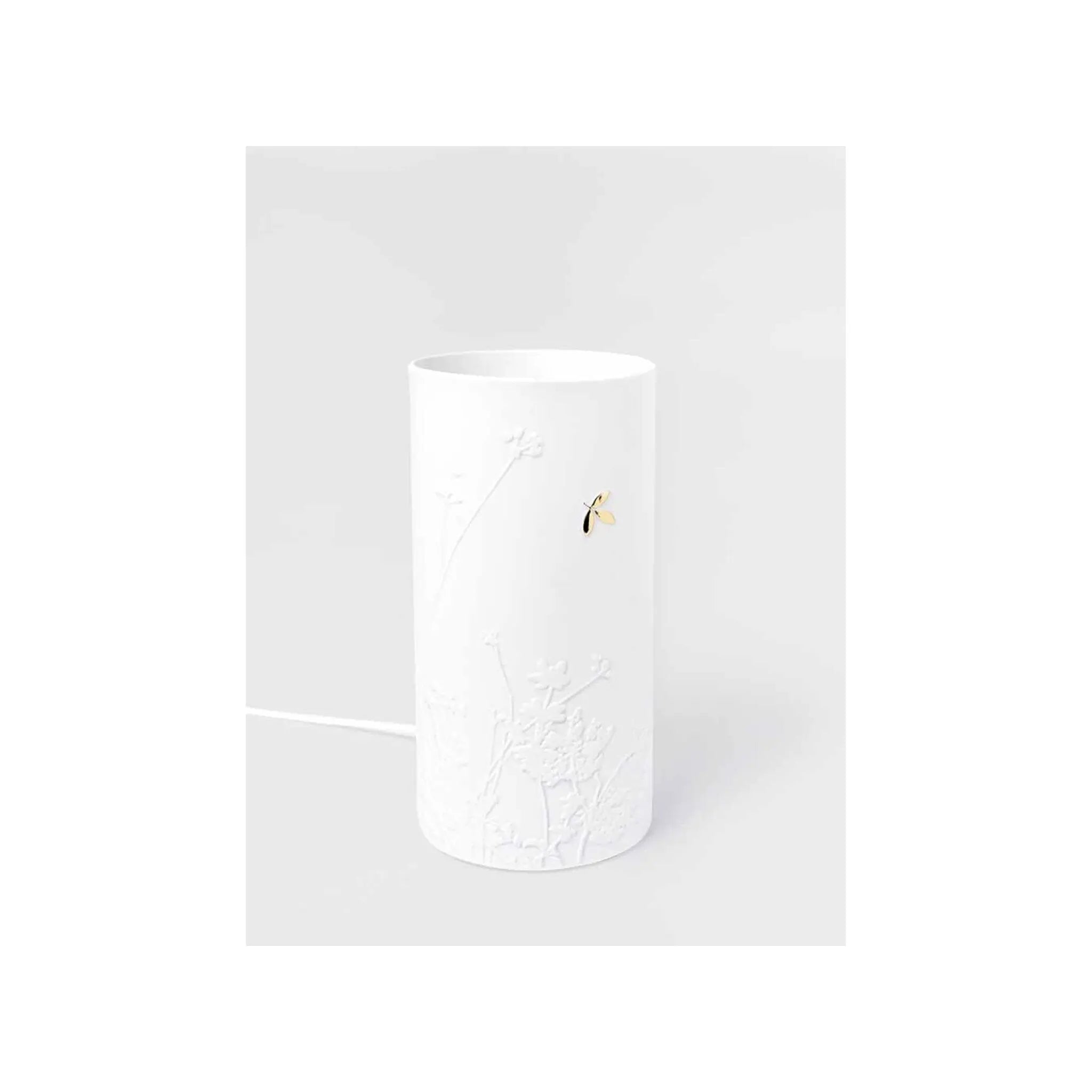 Porcelain Lamp Golden Leaf  E Rader