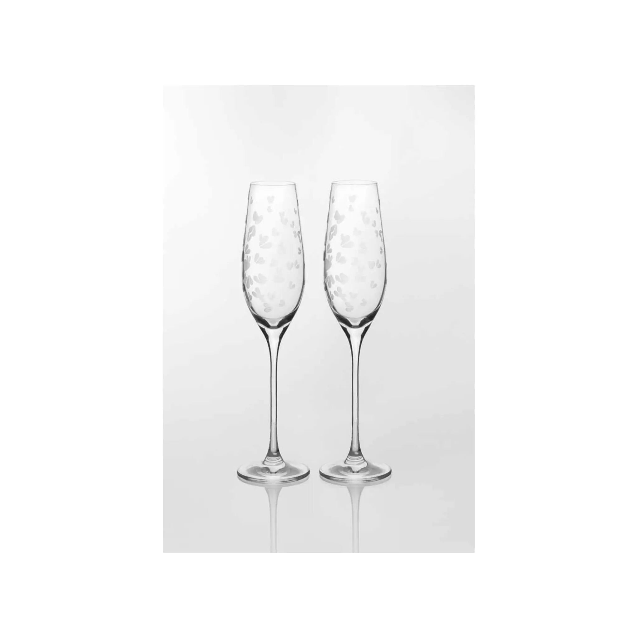 Sektglas Set Hearts Rader