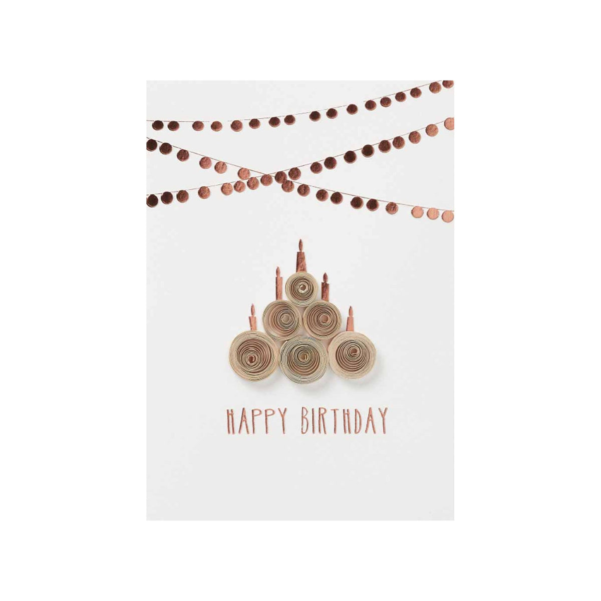 Paper Circle Card Happy Birthday