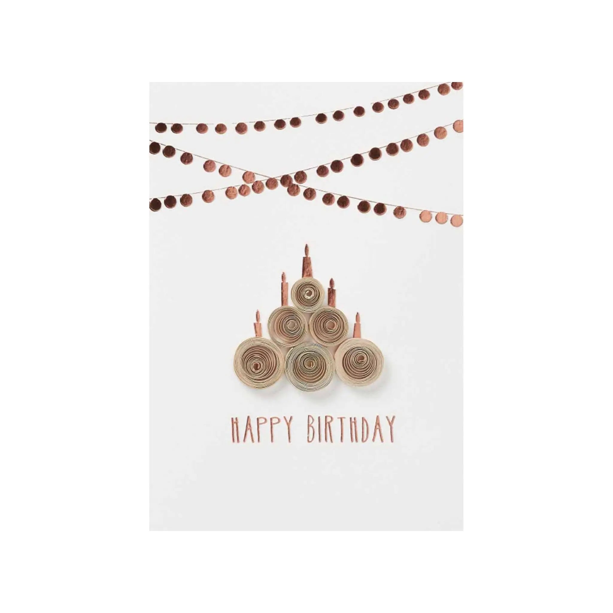 Paper Circle Card Happy Birthday Rader