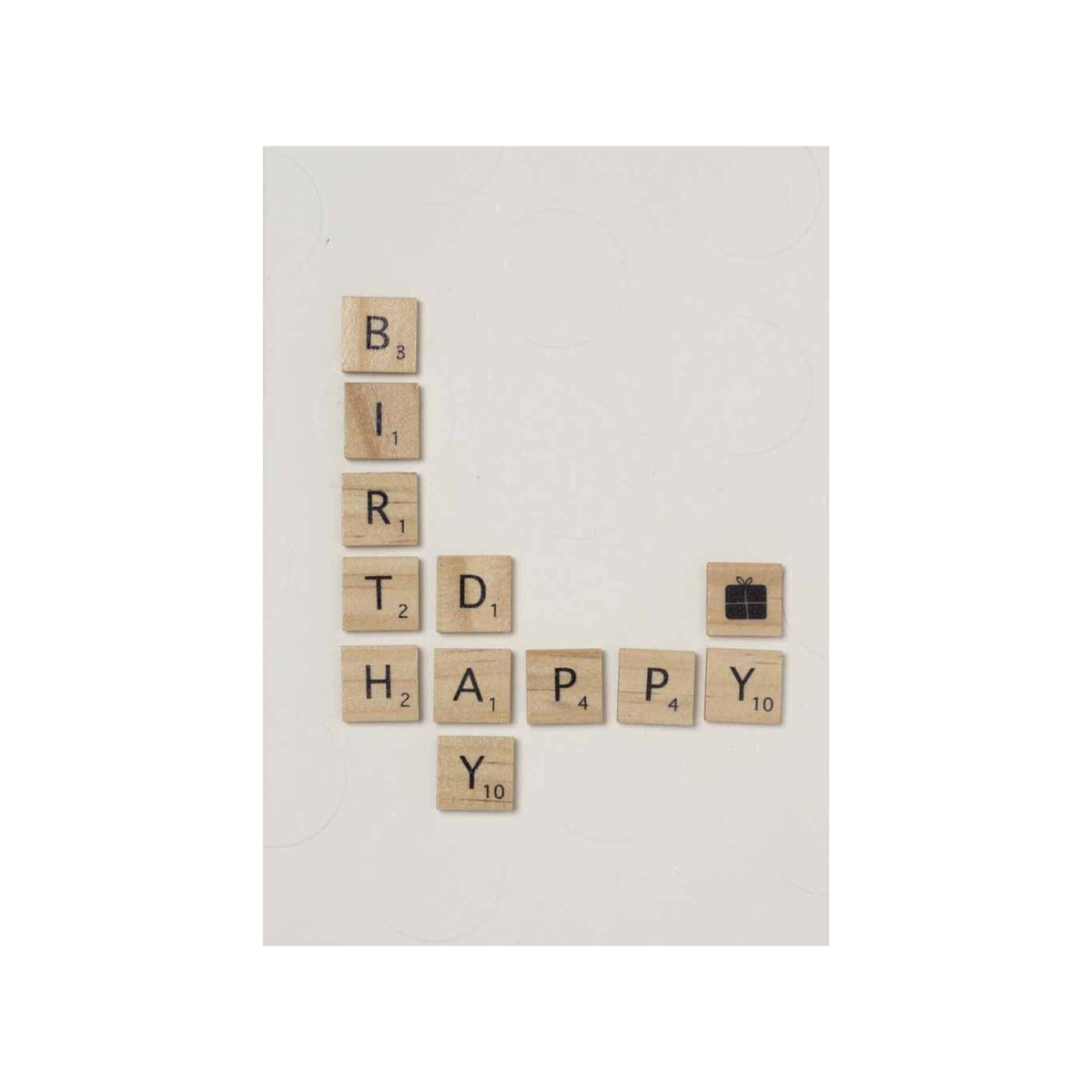 Wooden Letter card Happy Birthday
