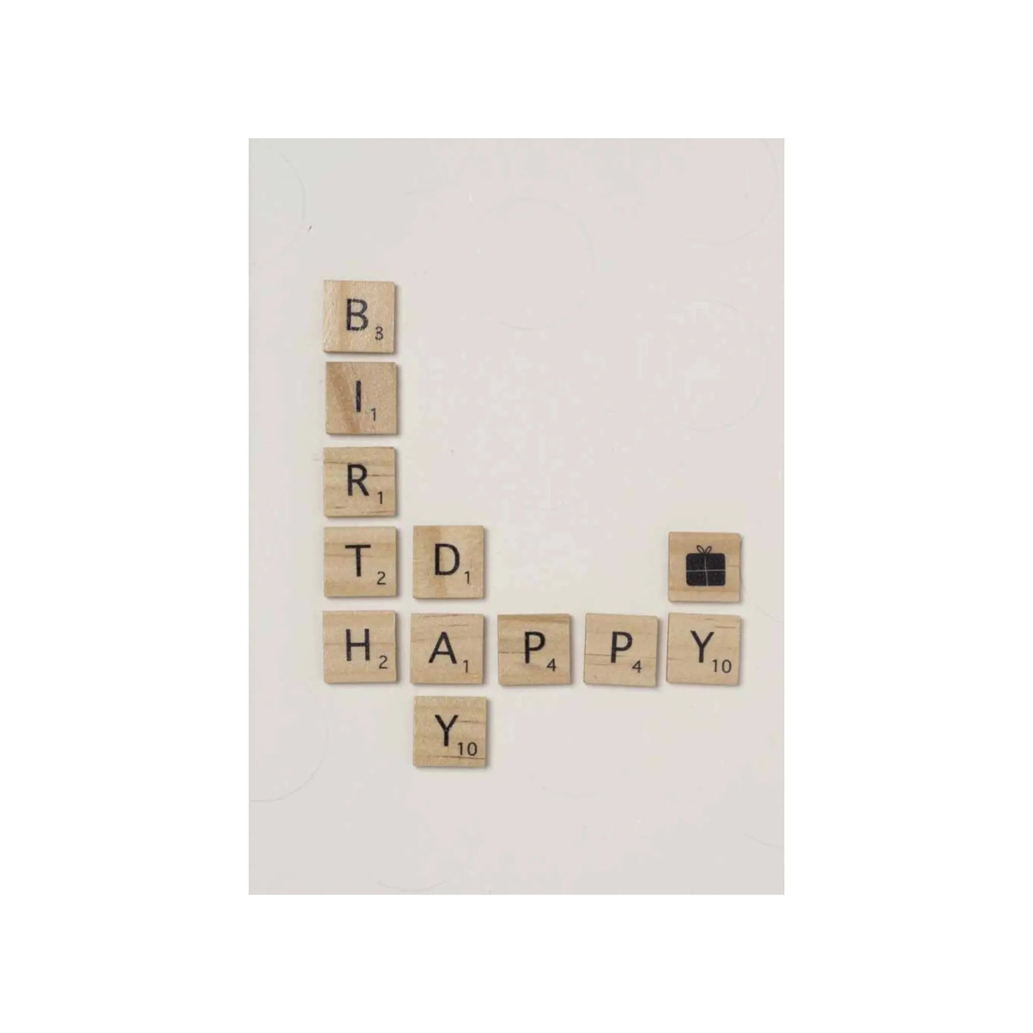 Wooden Letter card Happy Birthday Rader