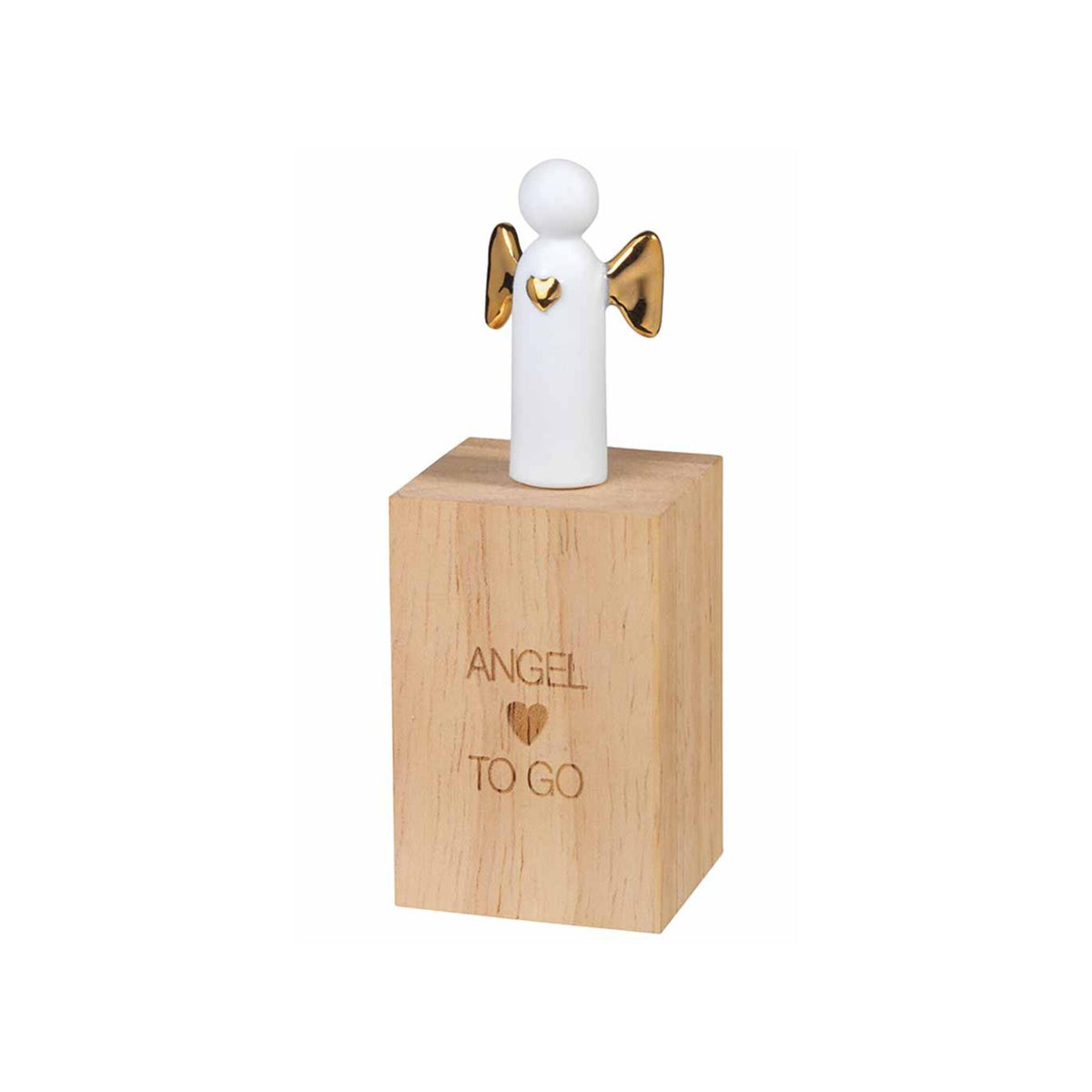 Porcelain Gift in Wood Box - Porcelain Gift in Wood Box - Angel To Go