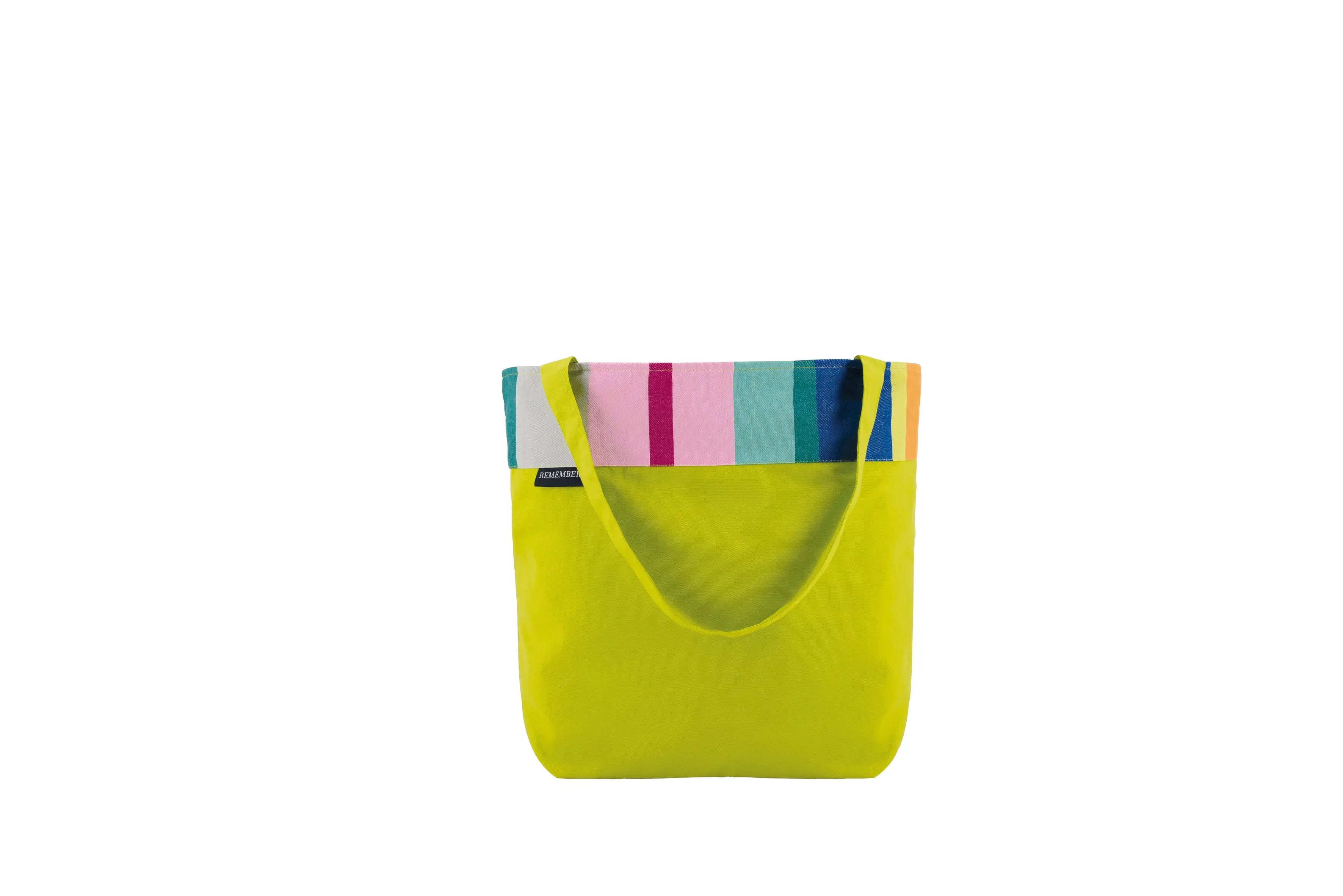 Premium Cotton Beach Tote Bag in Pino Design Remember