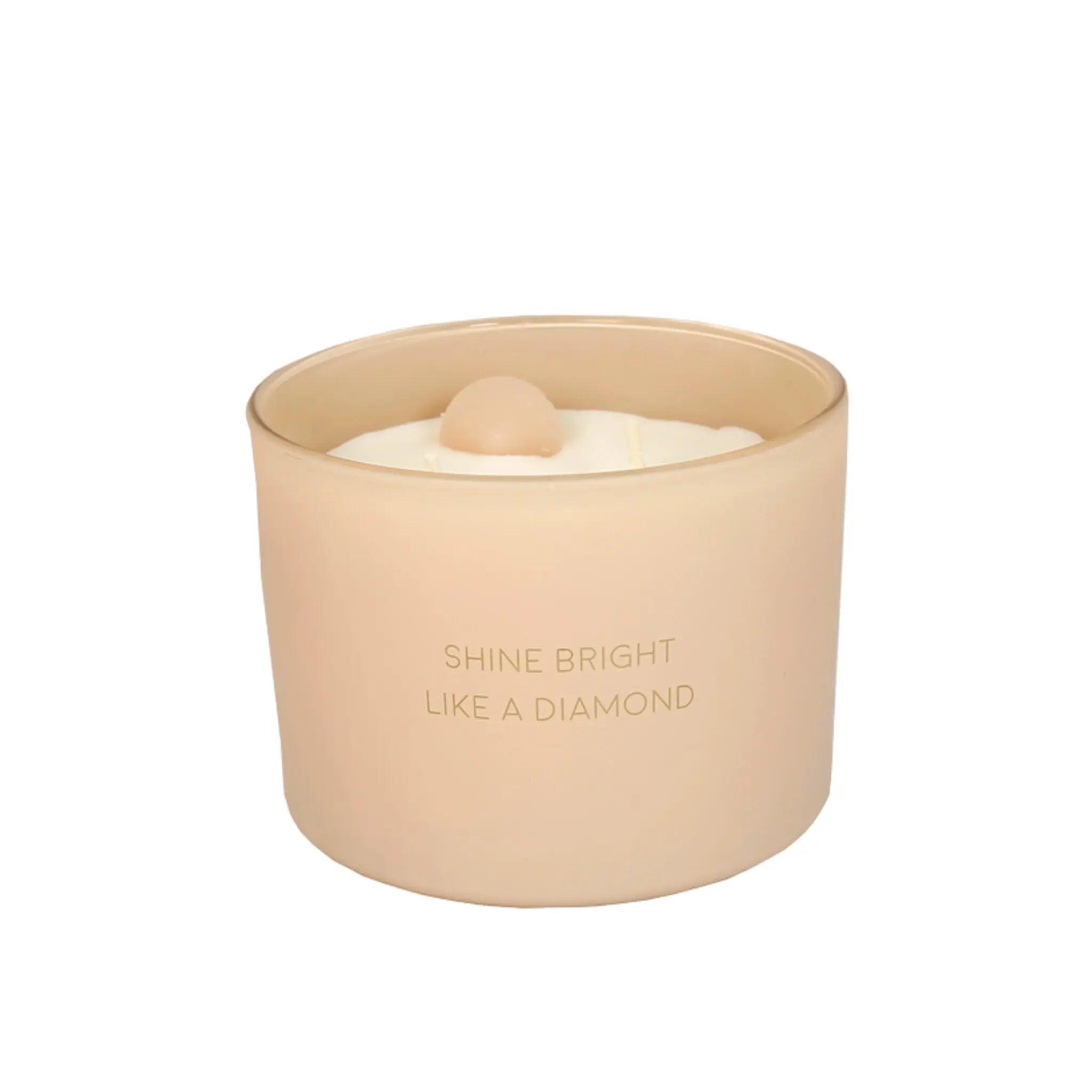 Scented soy candle (in Glass Jar with Charm) Pink / "Shine bright like a diamond" My Flame Lifestyle