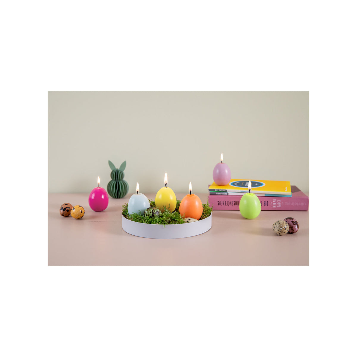Egg candle set Eddy, set of 6