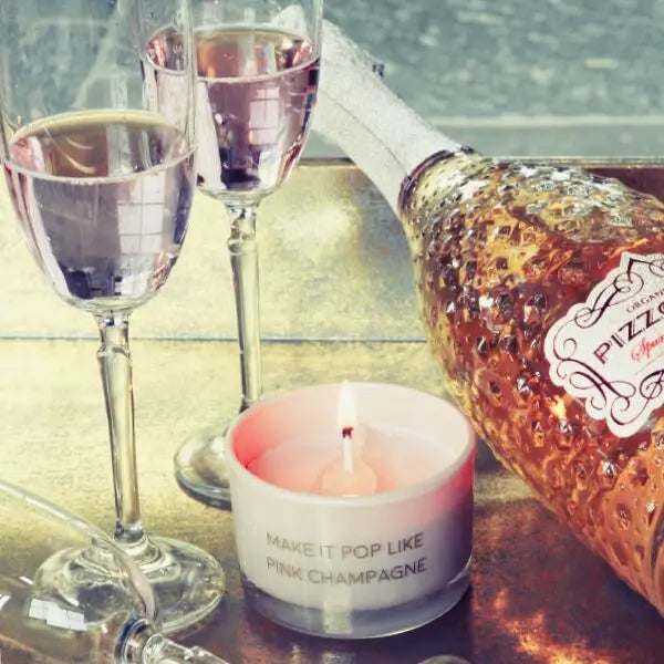 My Flame Lifestyle Scented Soy Candle in Glass Jar with Double Charm My Flame Lifestyle