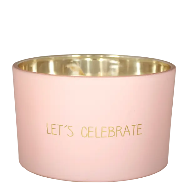 My Flame Lifestyle Scented Soy Candle in Glass Jar Time / "Let's Celebrate" My Flame Lifestyle