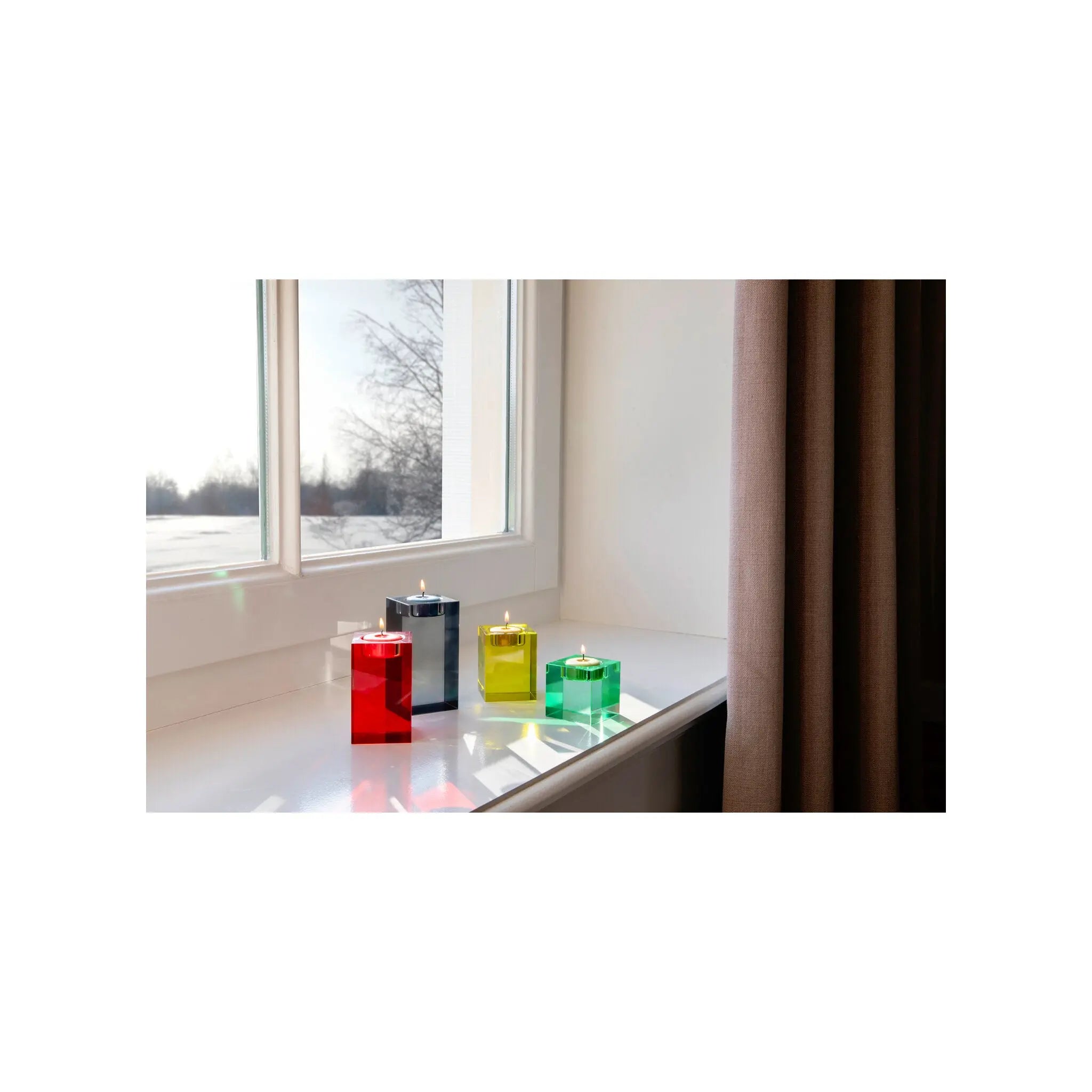 Glassblock candleholder Remember