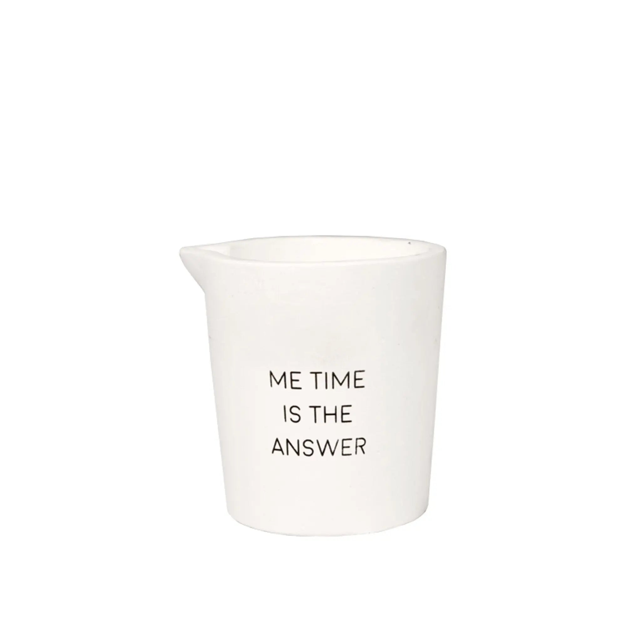 Massage Candle White / "Me time is the answer" My Flame Lifestyle