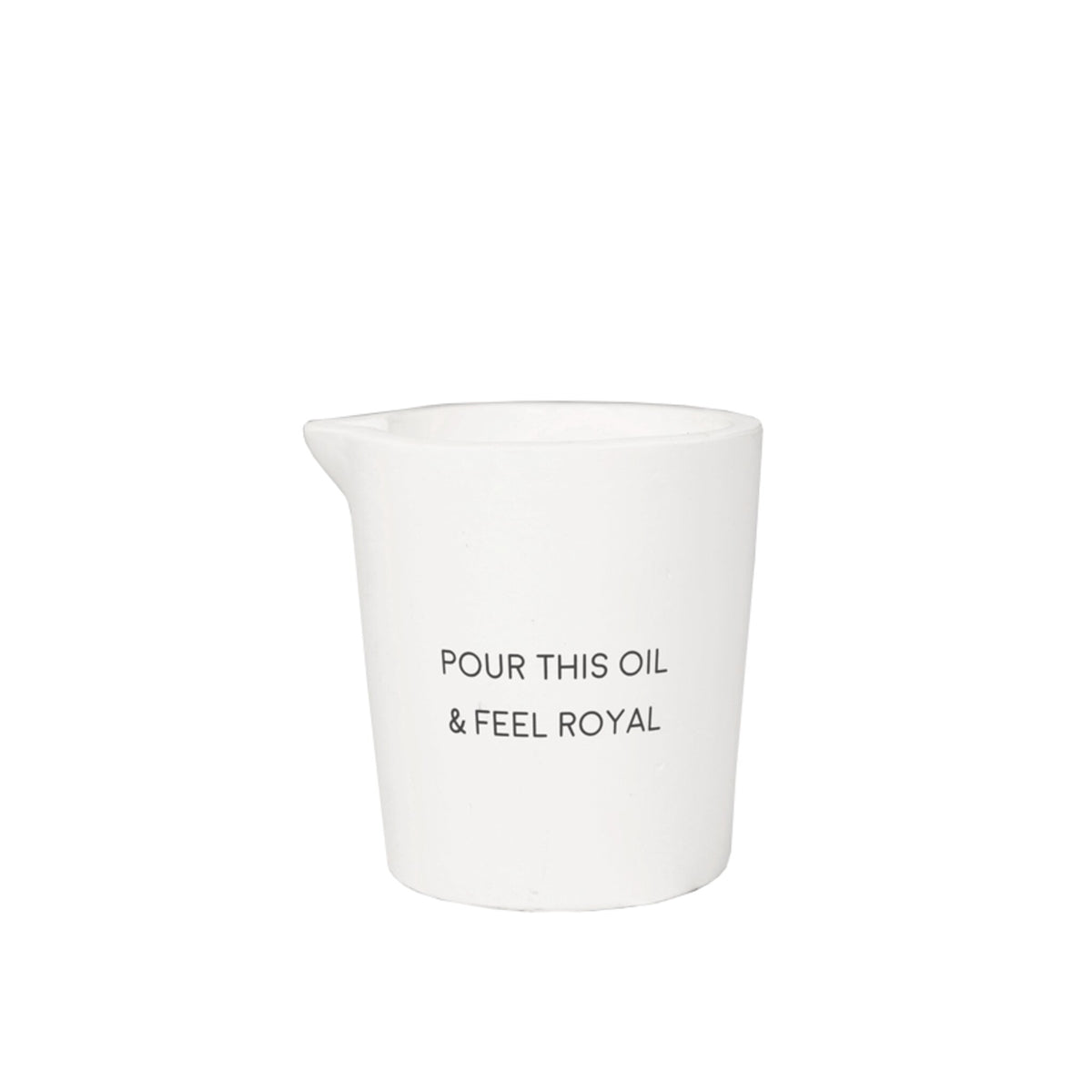 Massage Candle White. / "Pour this oil & feel royal"