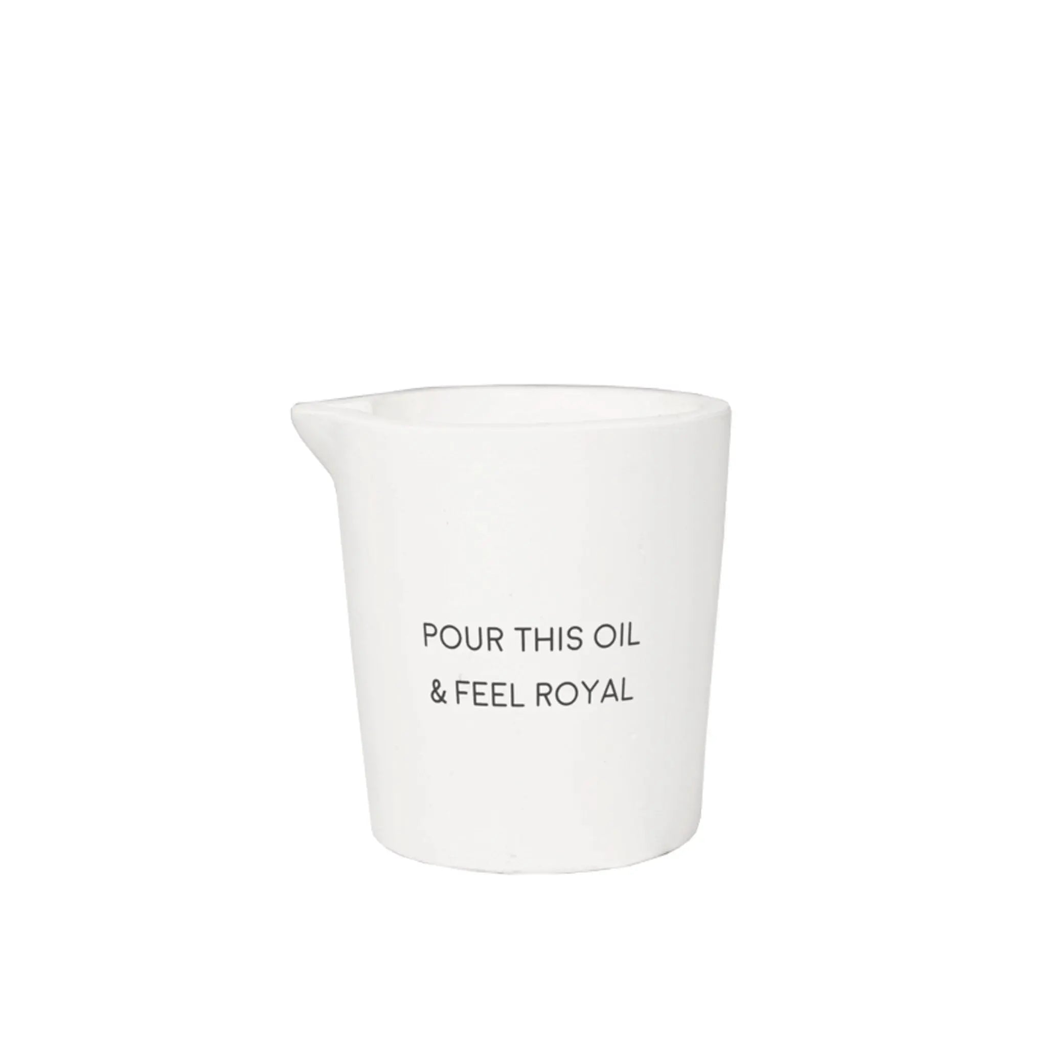 Massage Candle White. / "Pour this oil & feel royal" My Flame Lifestyle