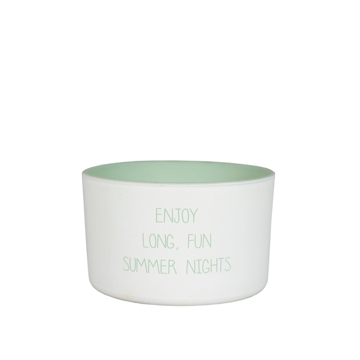 Outdoor Scented Soy Candle White / "Enjoy long, fun summer nights"