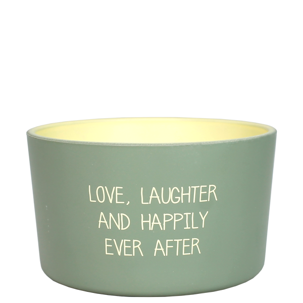 My Flame Lifestyle Outdoor Scented Soy Candle Green / "Happily ever after"