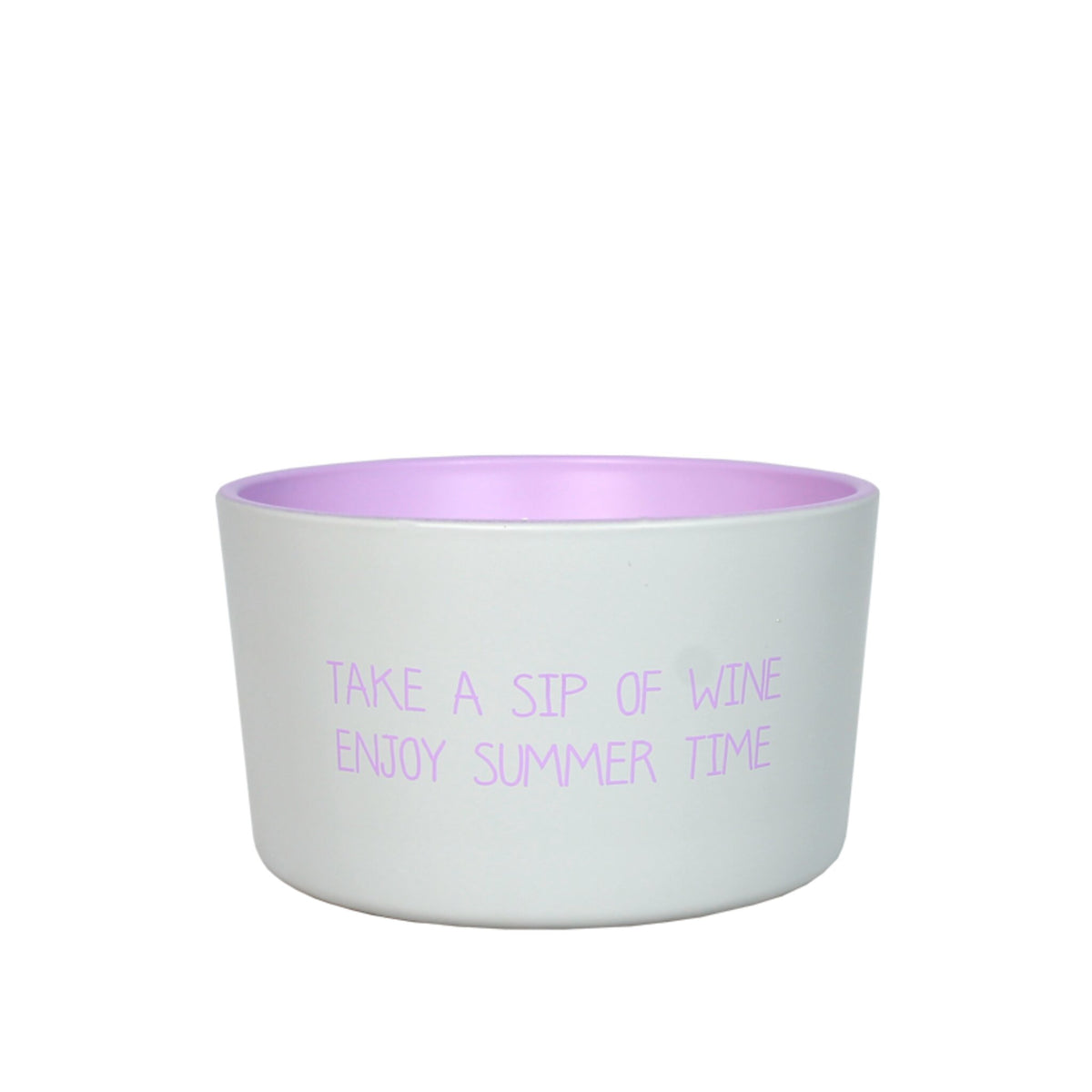 Outdoor Scented Soy Candle Grey / "Enjoy summer time"
