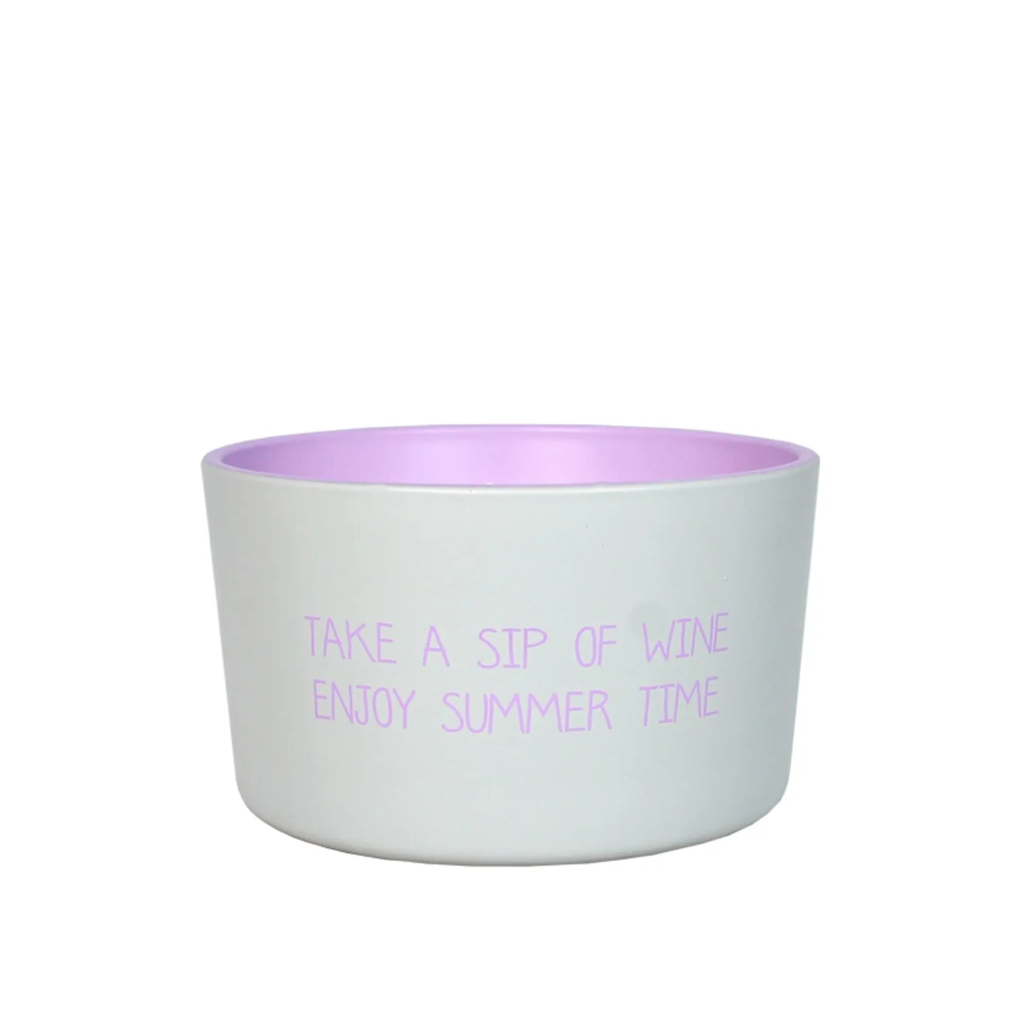 Outdoor Scented Soy Candle Grey / "Enjoy summer time" My Flame Lifestyle