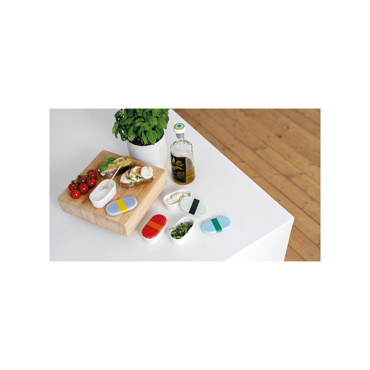 Porcelain tins TINY (Set of 4)