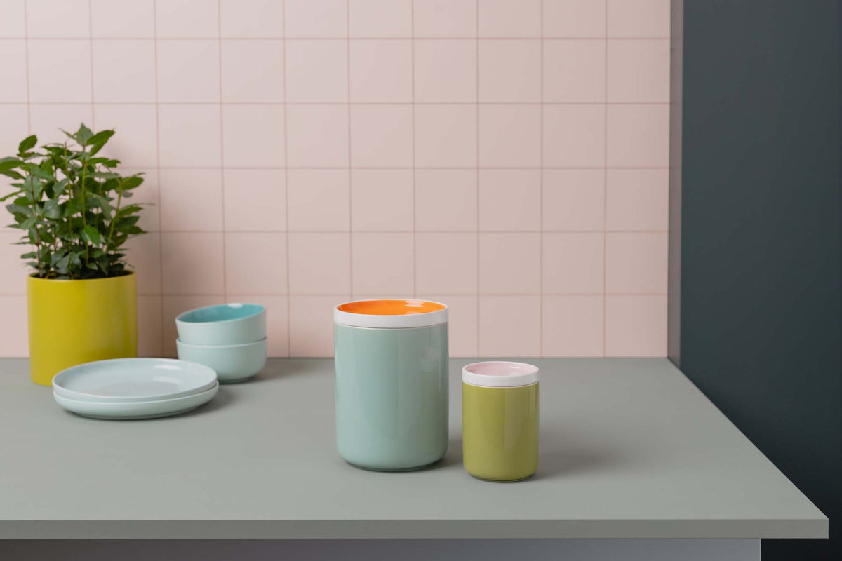 Remember Porcelain Canister, small