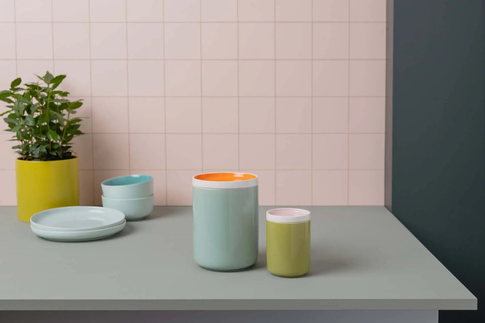 Remember Porcelain Canister, small Remember