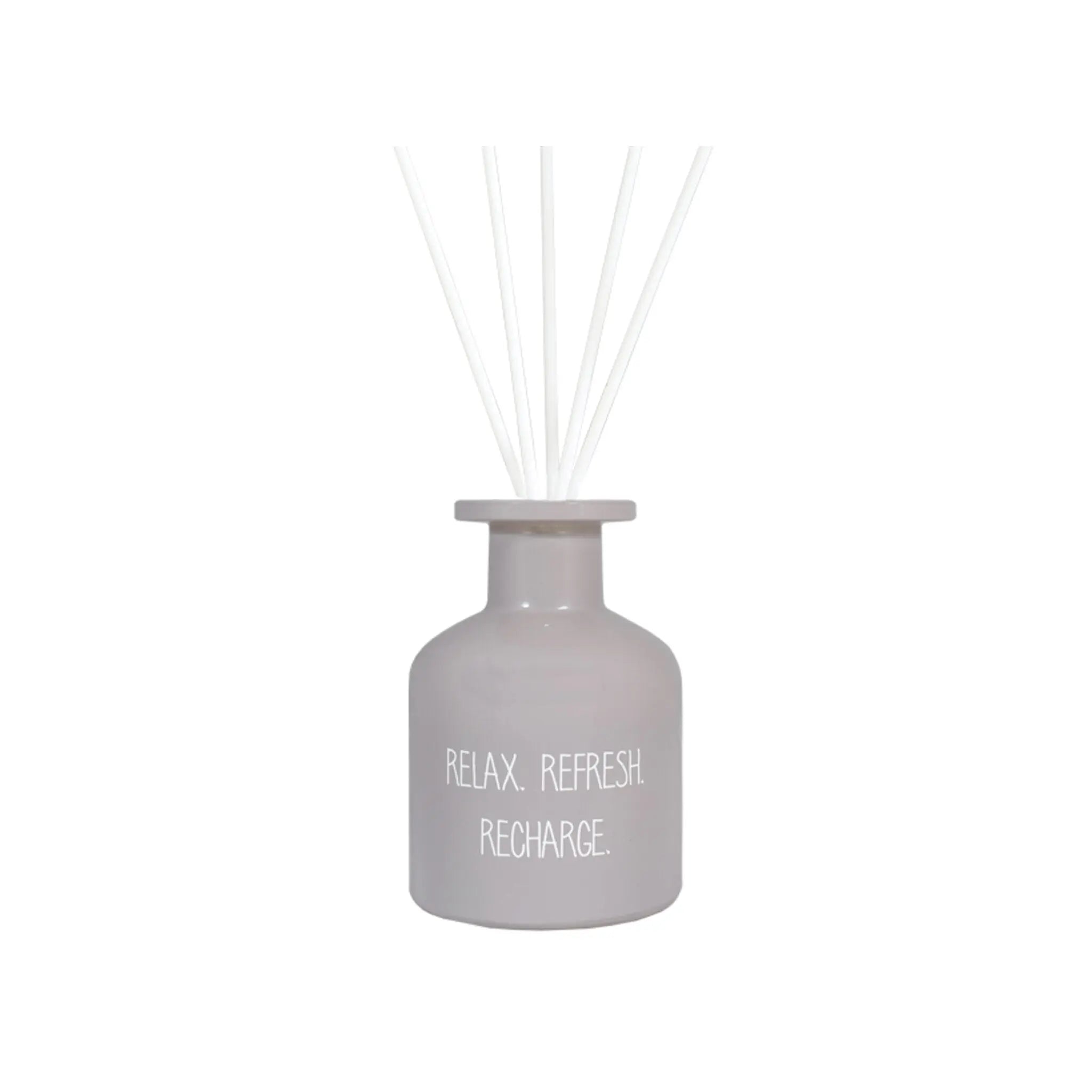 Reed Diffuser Grey / "Relax. Refresh. Recharge." My Flame Lifestyle