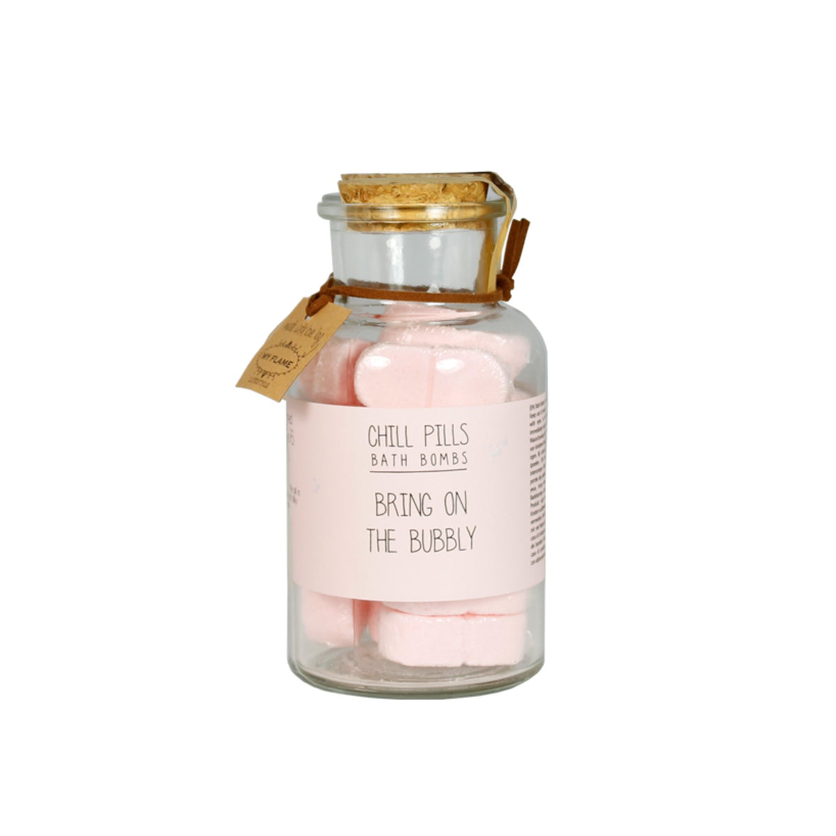 Bath Bombs in Storage Jar Pink / "Bring on the bubbly"