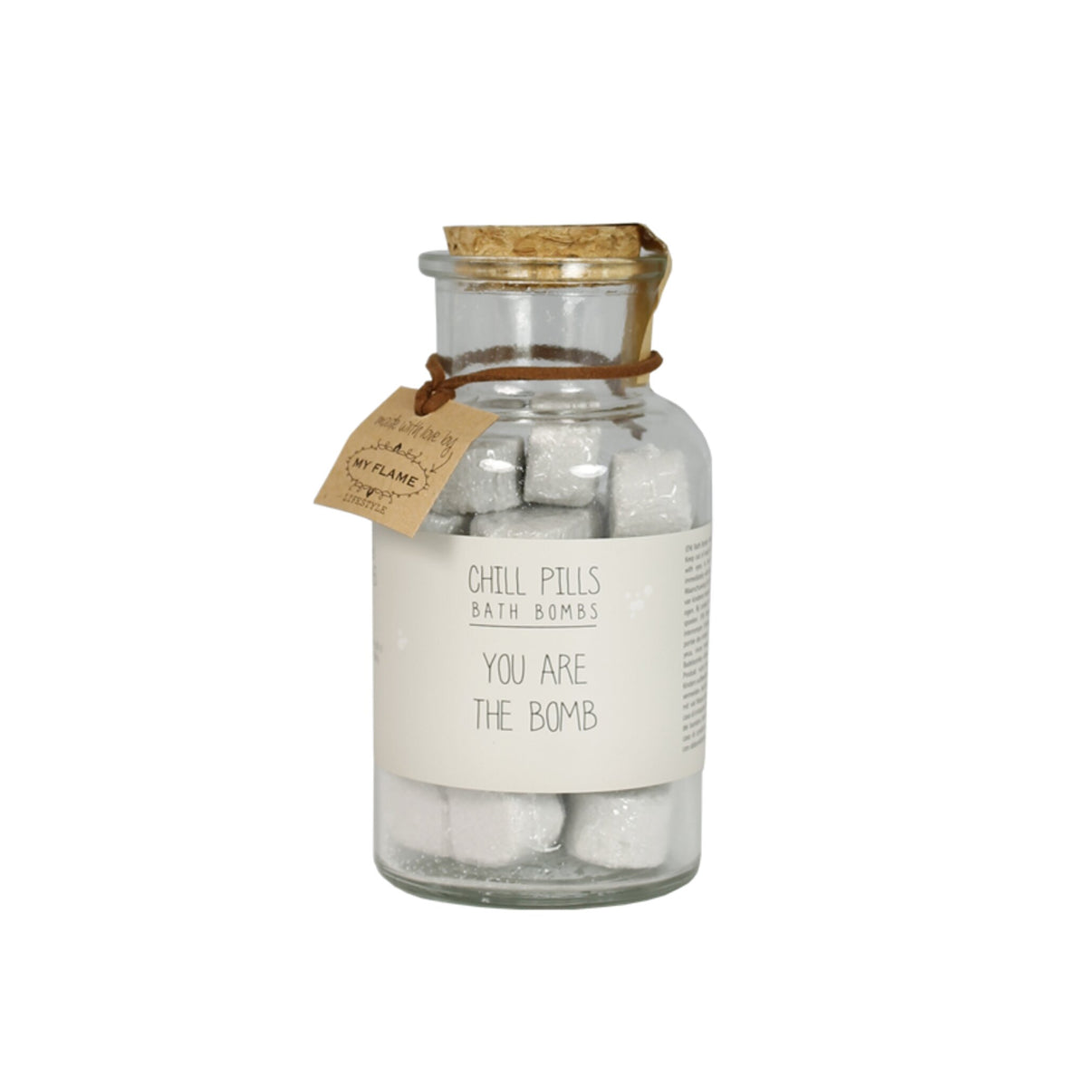 Bath Bombs in Storage Jar Sand / "You are the bomb"