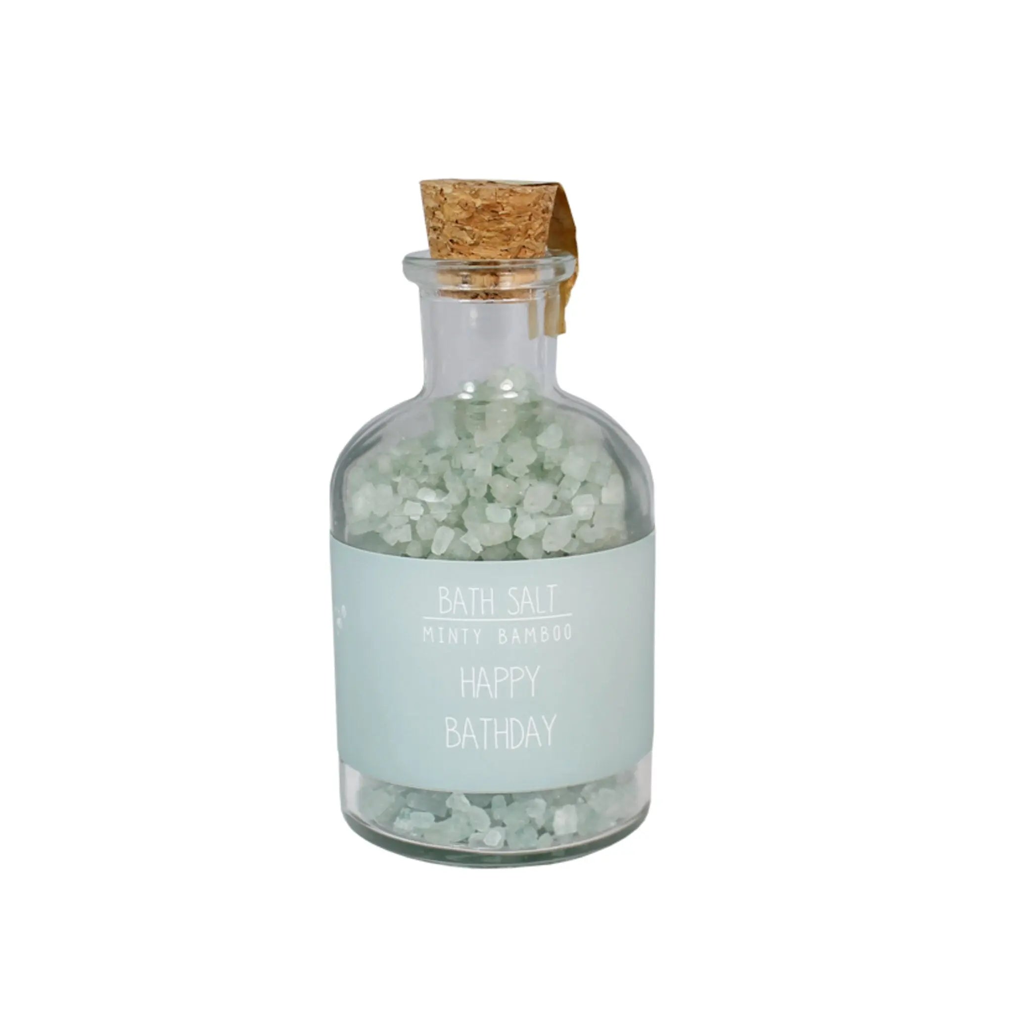 Bath salts (In a Glass Jar) Green / "Happy Bathday" My Flame Lifestyle