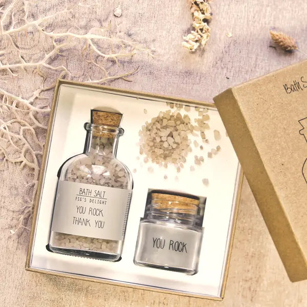 My Flame Lifestyle Spa giftbox - Bath salt and organic candle My Flame Lifestyle