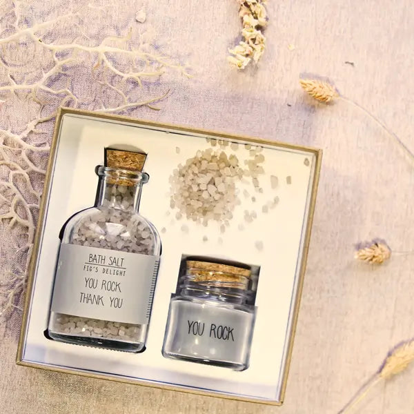 My Flame Lifestyle Spa giftbox - Bath salt and organic candle My Flame Lifestyle